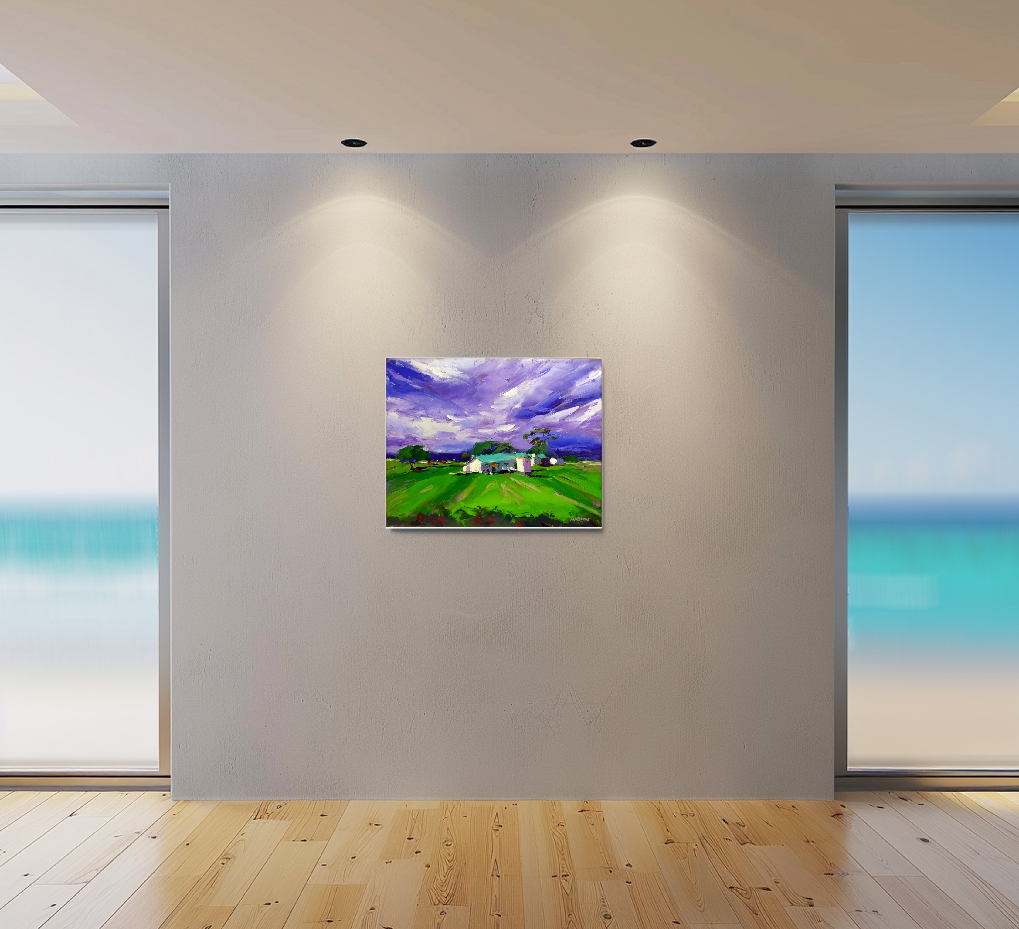 The Farmhouse 56x71cm Oil on Canvas