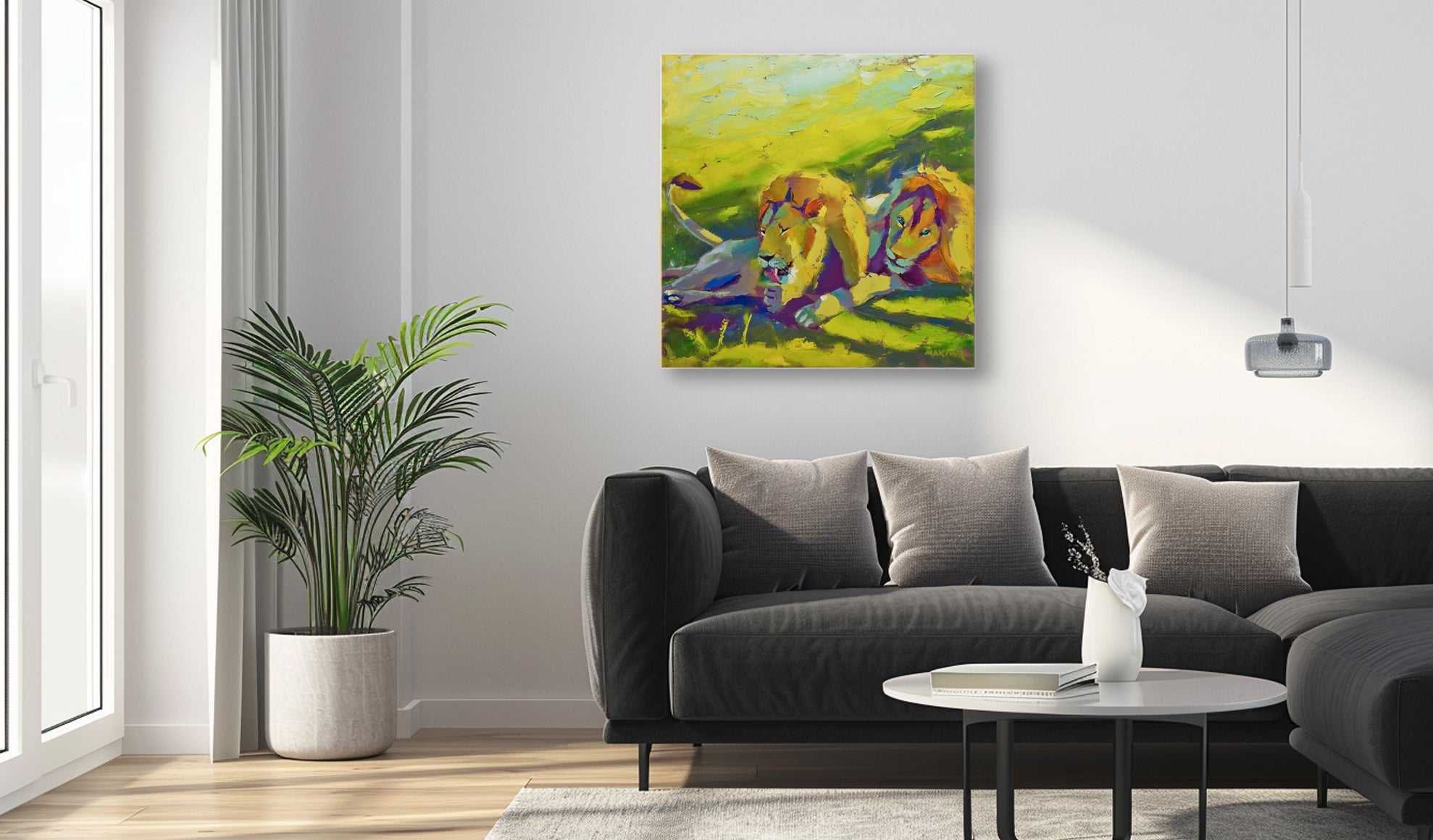 Friends 79x79cm Oil on Canvas