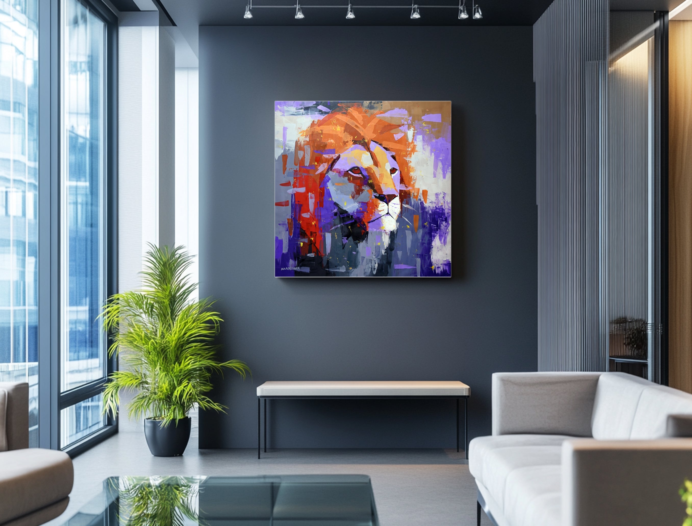 Echoes of the Wild 120x120cm Acrylic On Canvas