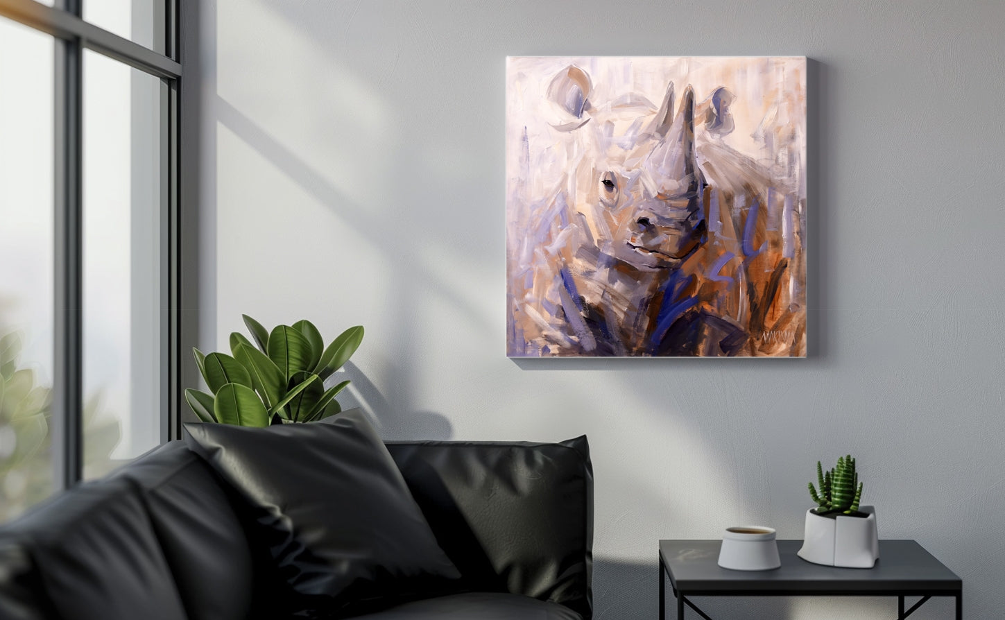 Ancient Resolve 55x55cm Acrylic On Canvas