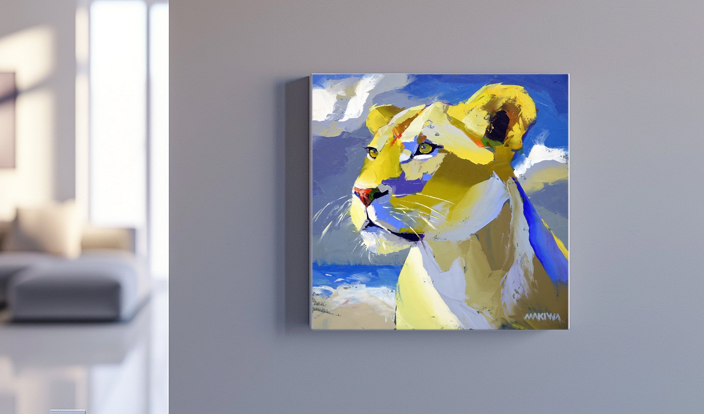 Queen of the Plains 40x40cm Oil on Canvas