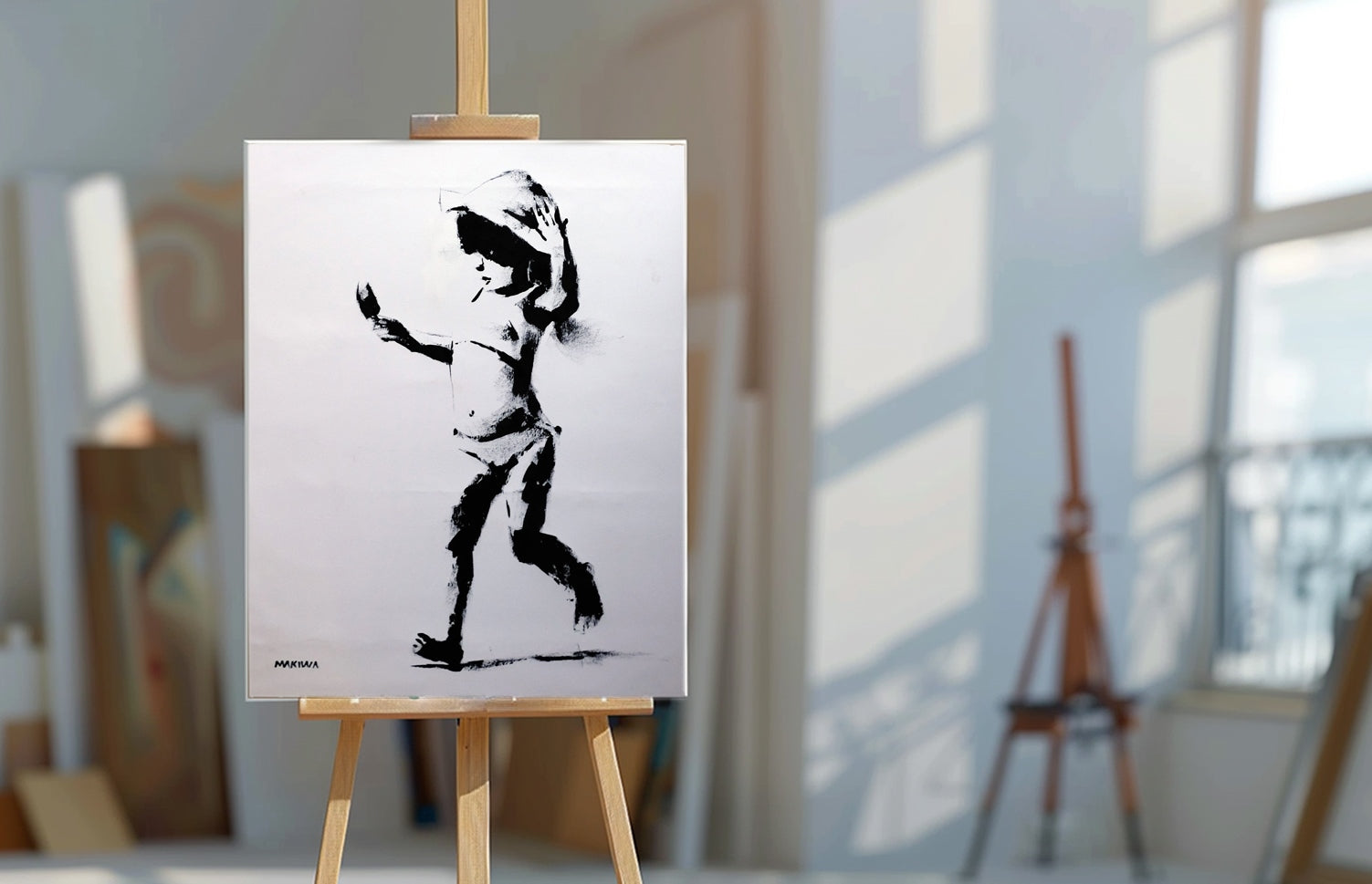 Ice Cream Kid  71x56cm Acrylic on Canvas