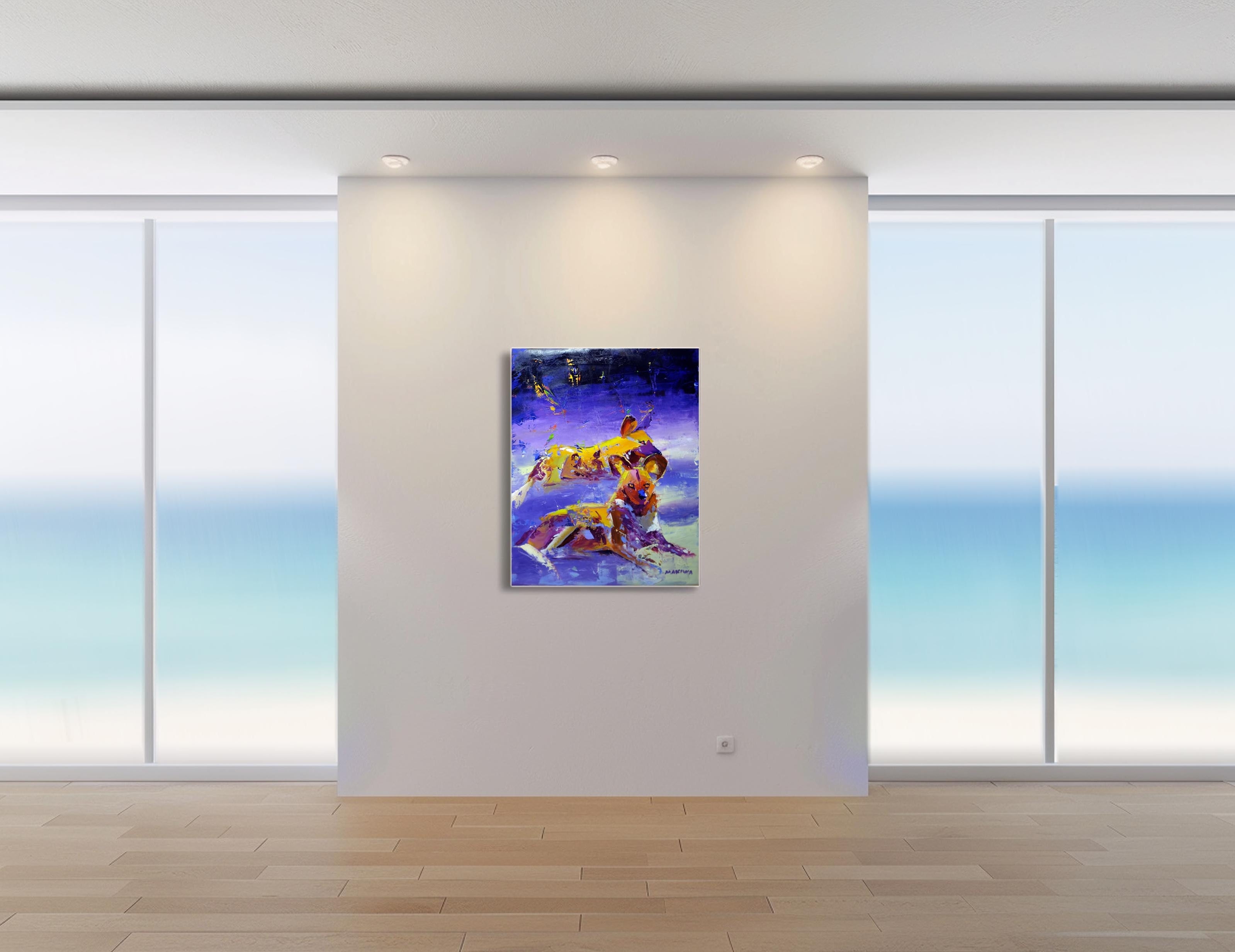 Resting Dogs 71x56cm Oil on Canvas