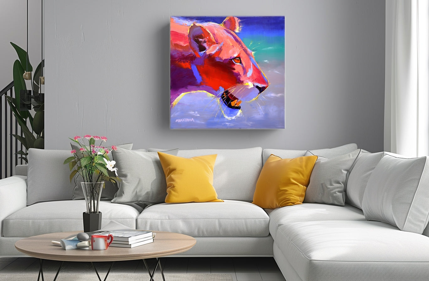 Focus 80x80cm Oil On Canvas