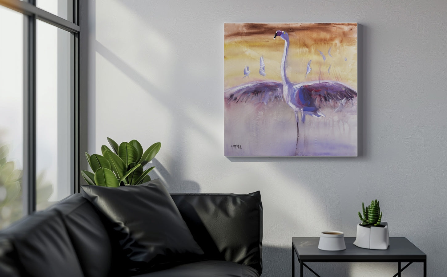 Wings of Dawn 55x55cm Acrylic On Canvas