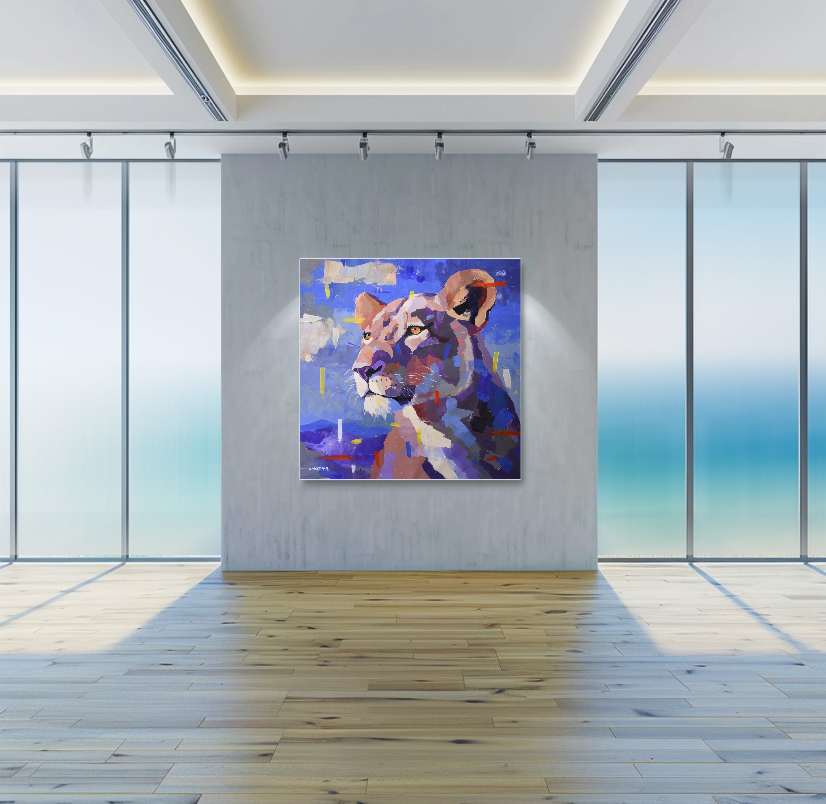 Horizon Seeker 120x120cm Acrylic on Canvas