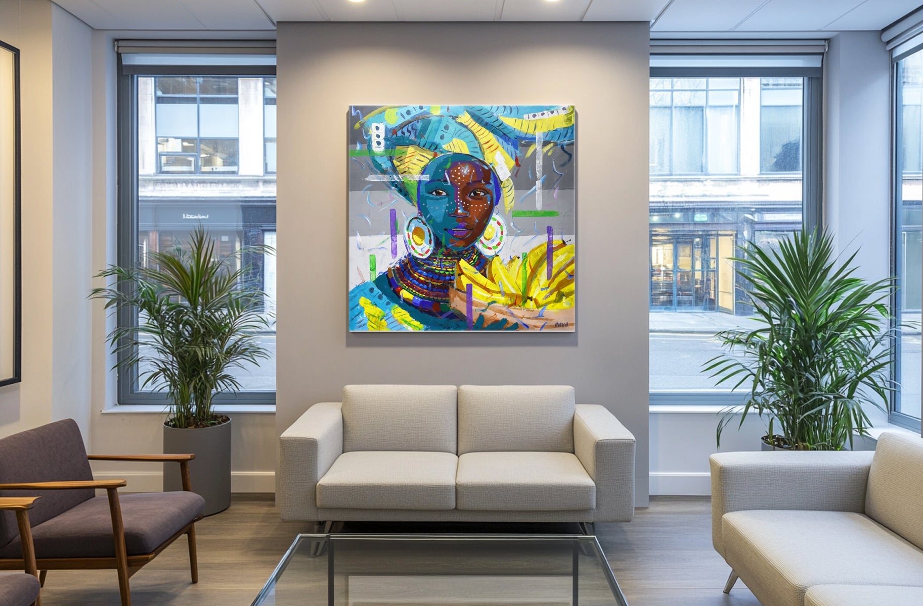 The Banana Queen 3 140x140cm Acrylic On Canvas