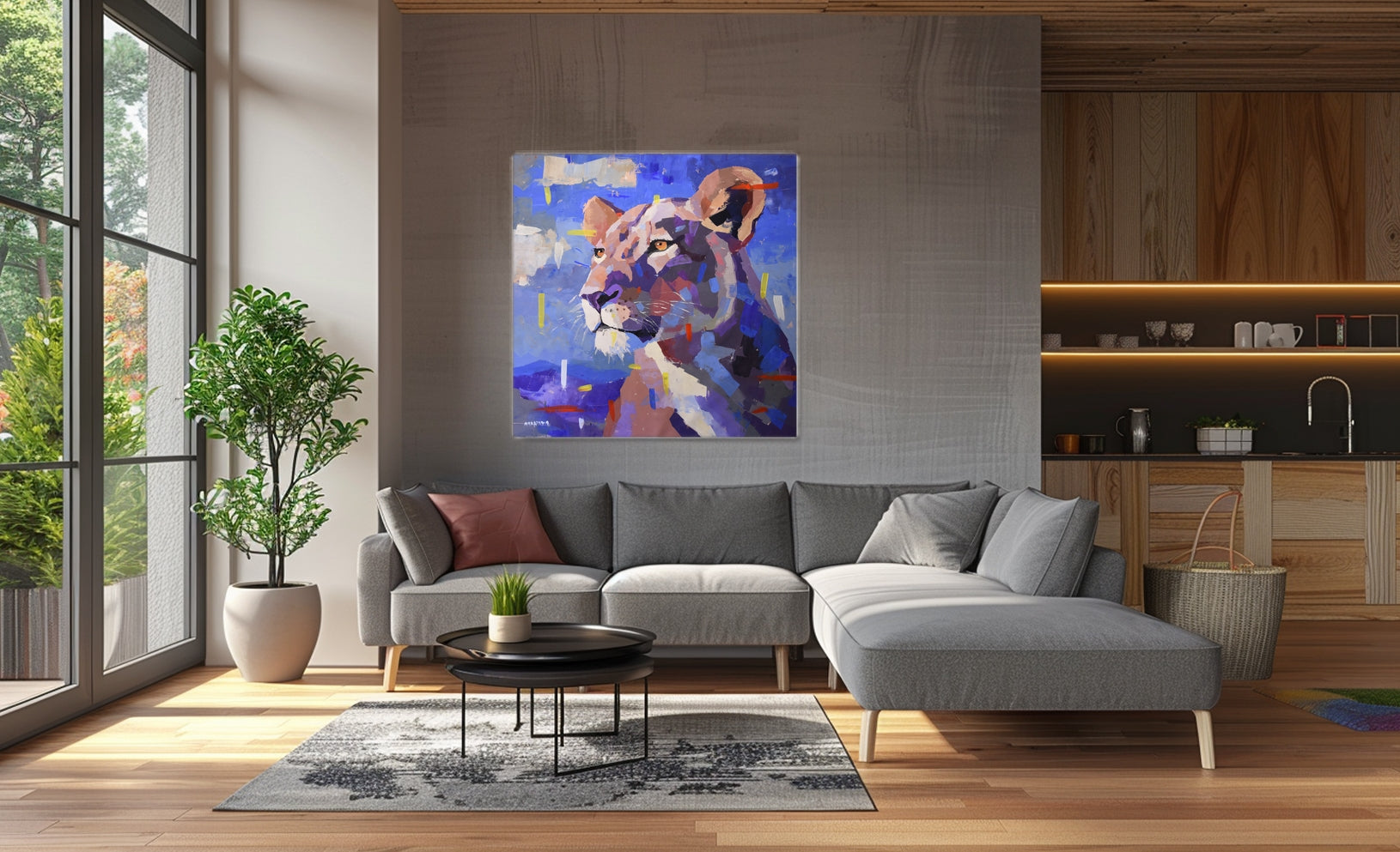 Horizon Seeker 120x120cm Acrylic on Canvas