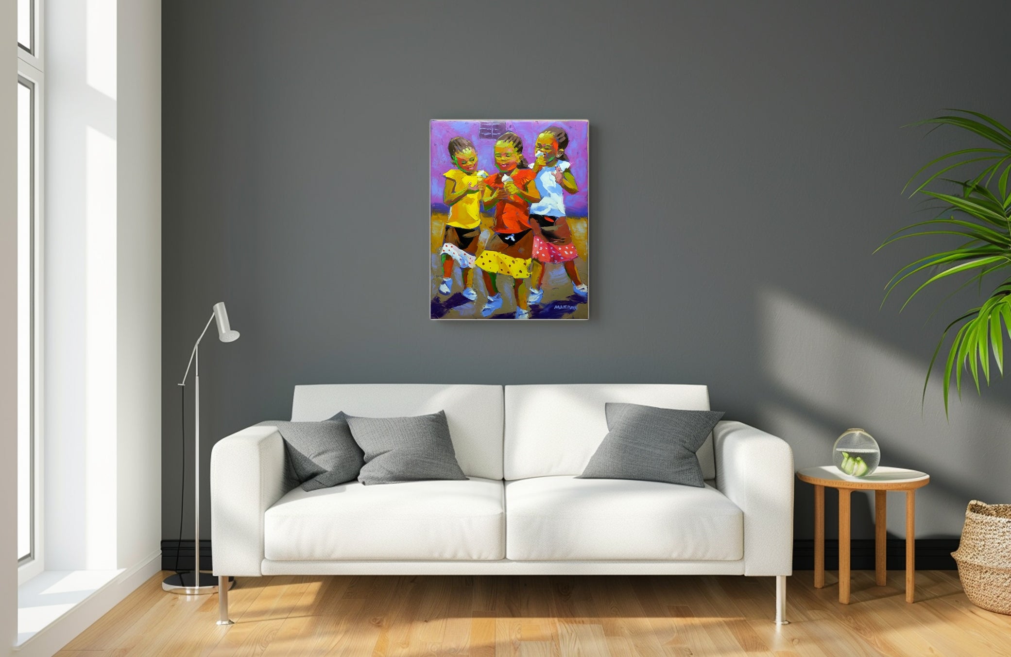 Ice Cream Kids 71x56cm  Oil on Canvas
