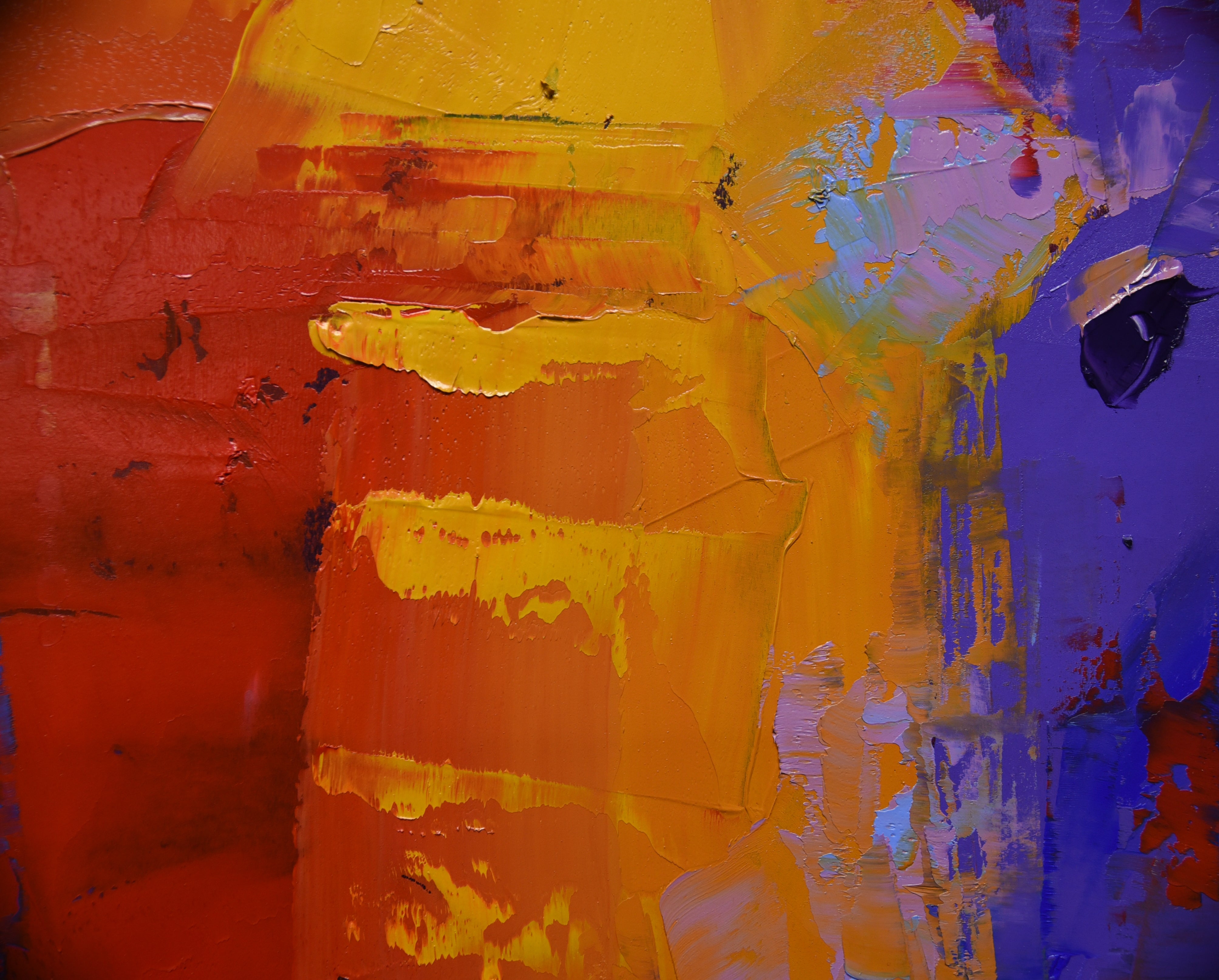 The Tusker- Firewalker 120x120cm Oil On Canvas
