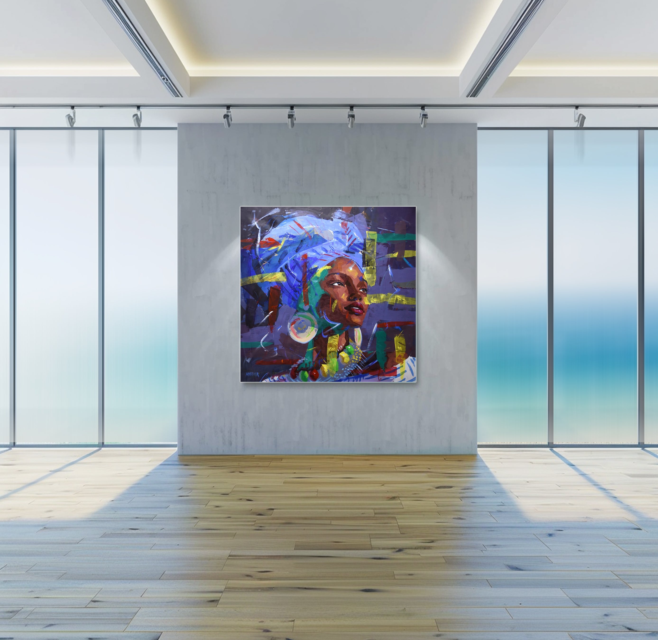 The Dreamer 120x120cm Acrylic On Canvas