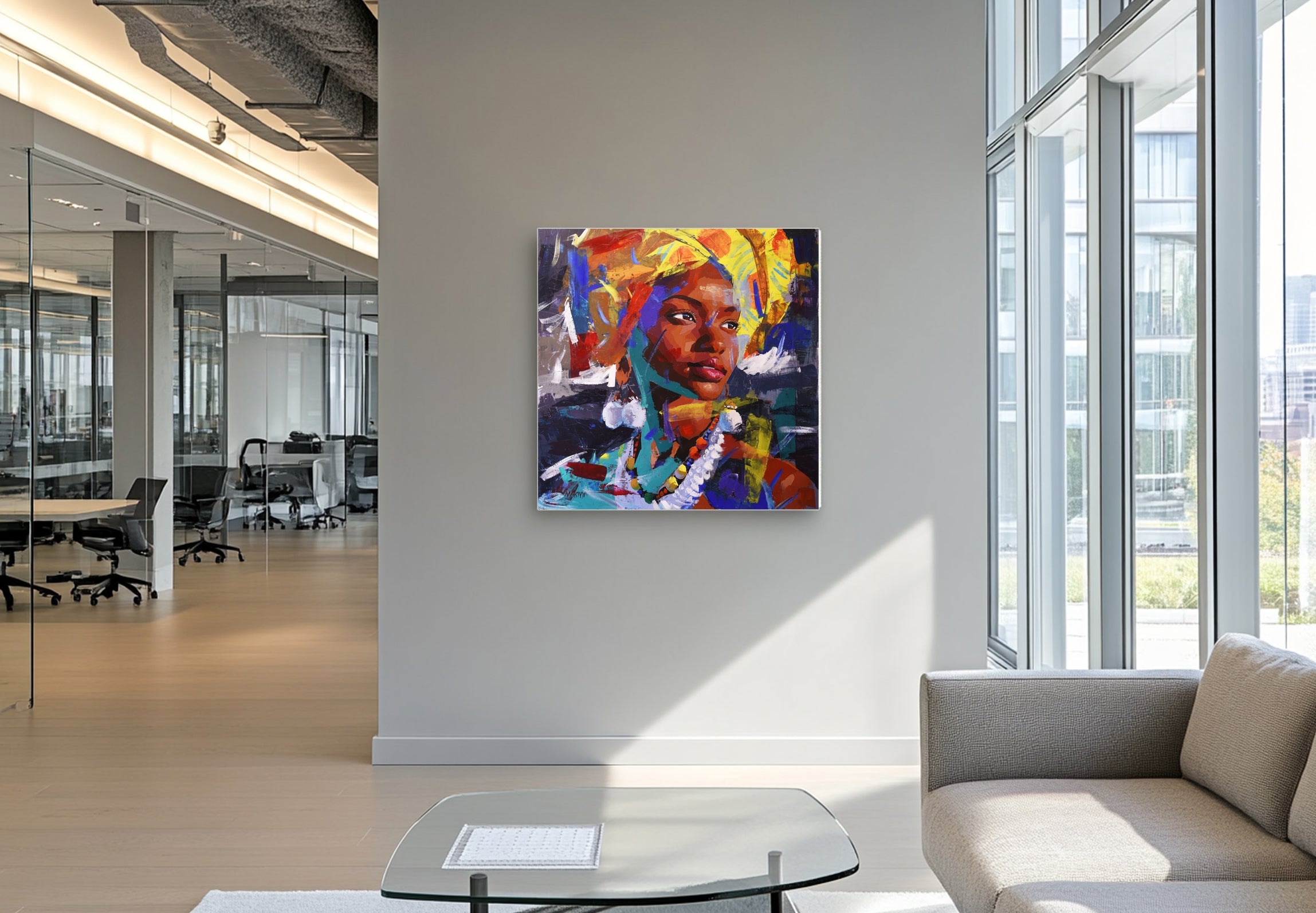 Umbono -The Vision 100x100 acrylic On Canvas