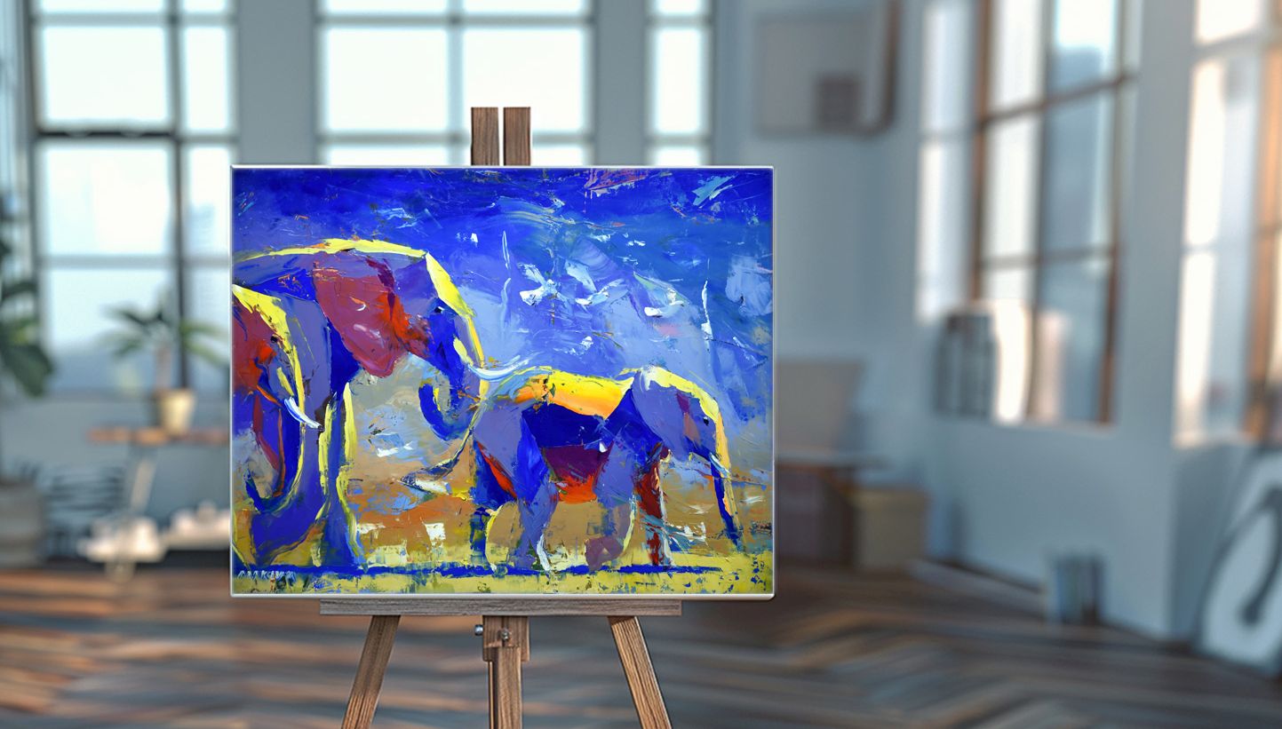 March of Dawn 56x71cm Oil On Canvas