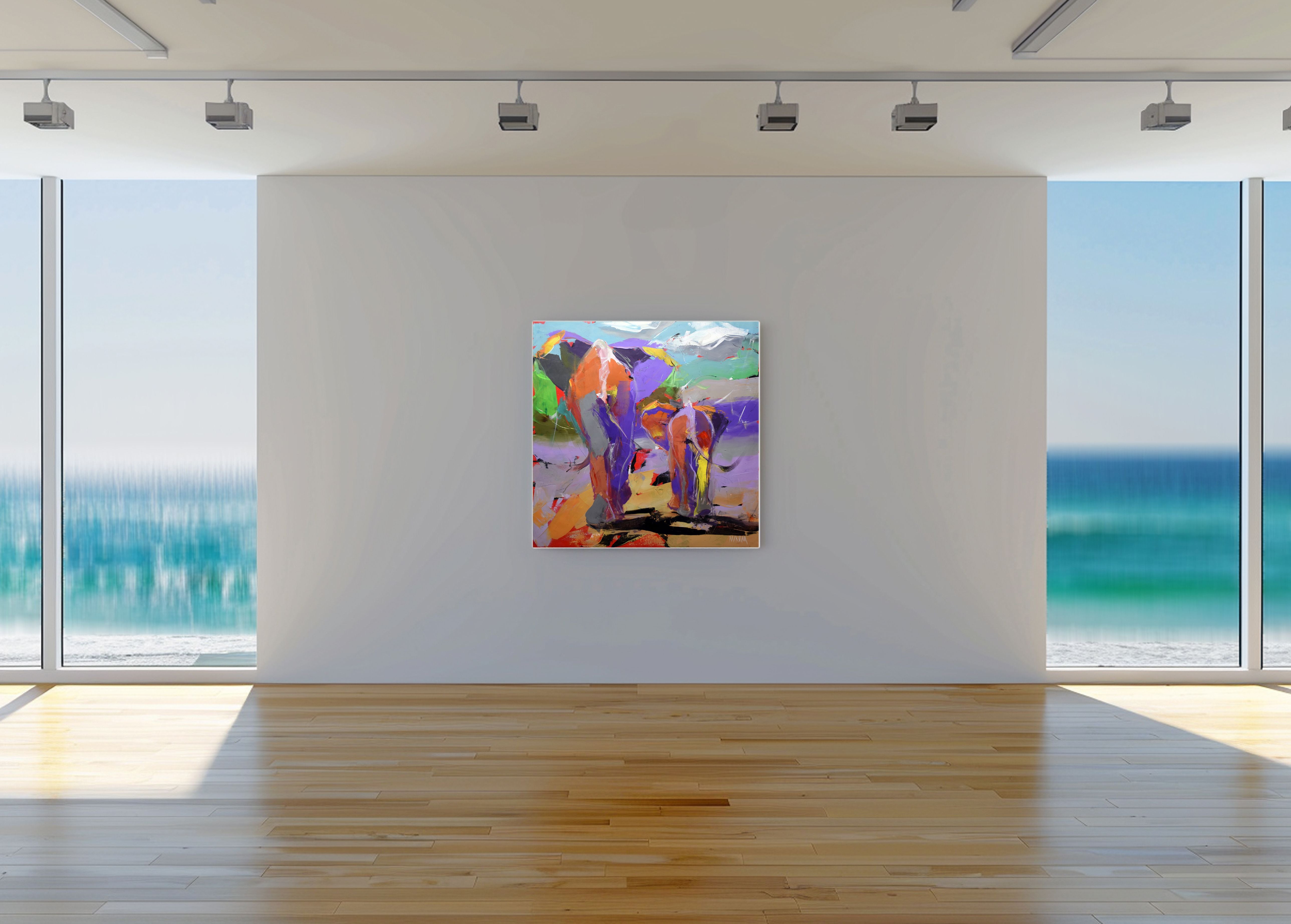 Steps of Wisdom 100x100cm Acrylic On Canvas