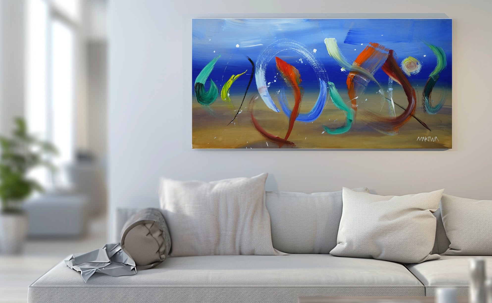Ocean Dance 60x120cm Acrylic on Canvas