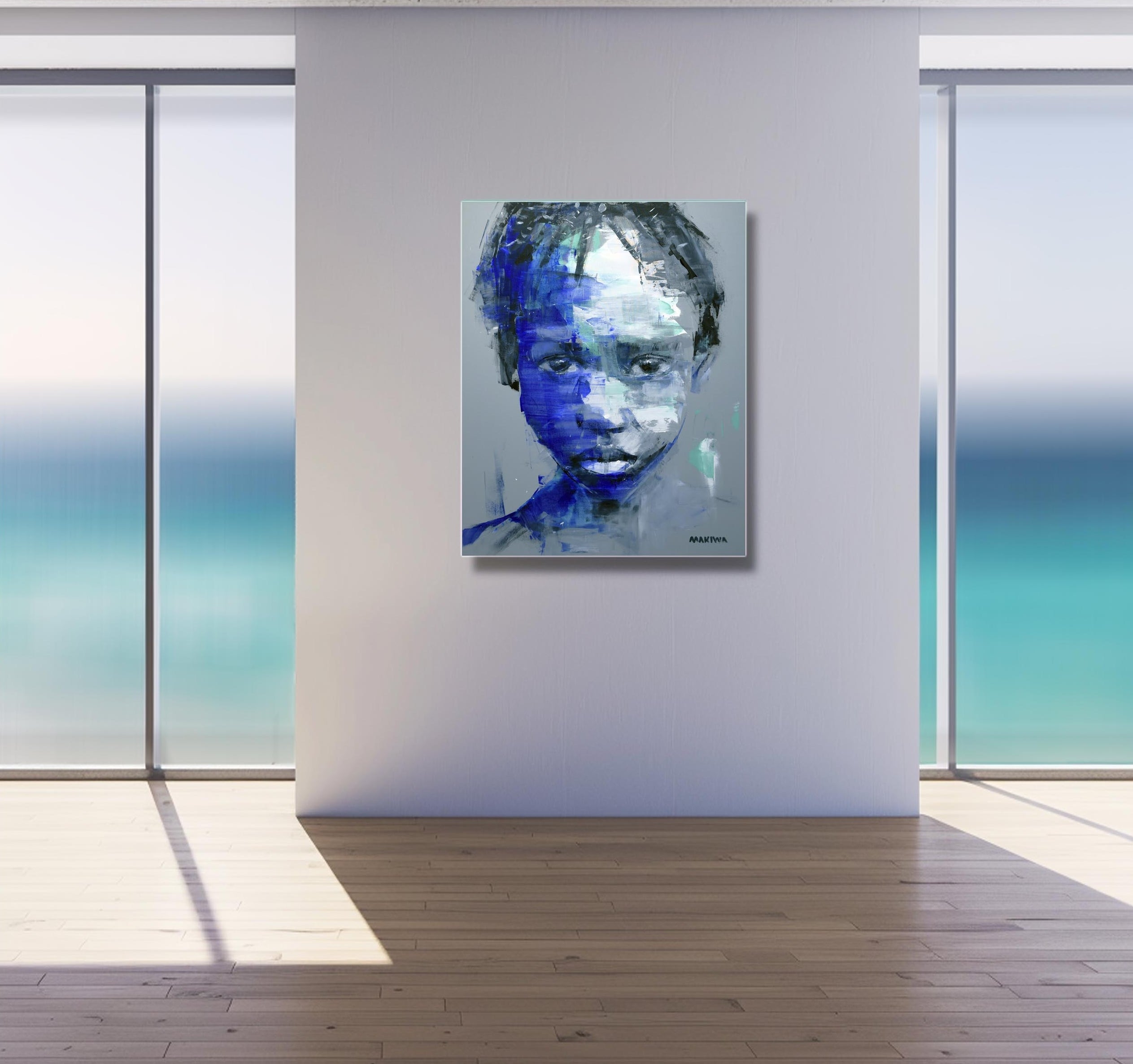 No 1 Ultramarine Series 1 100x80cm Acrylic on Canvas