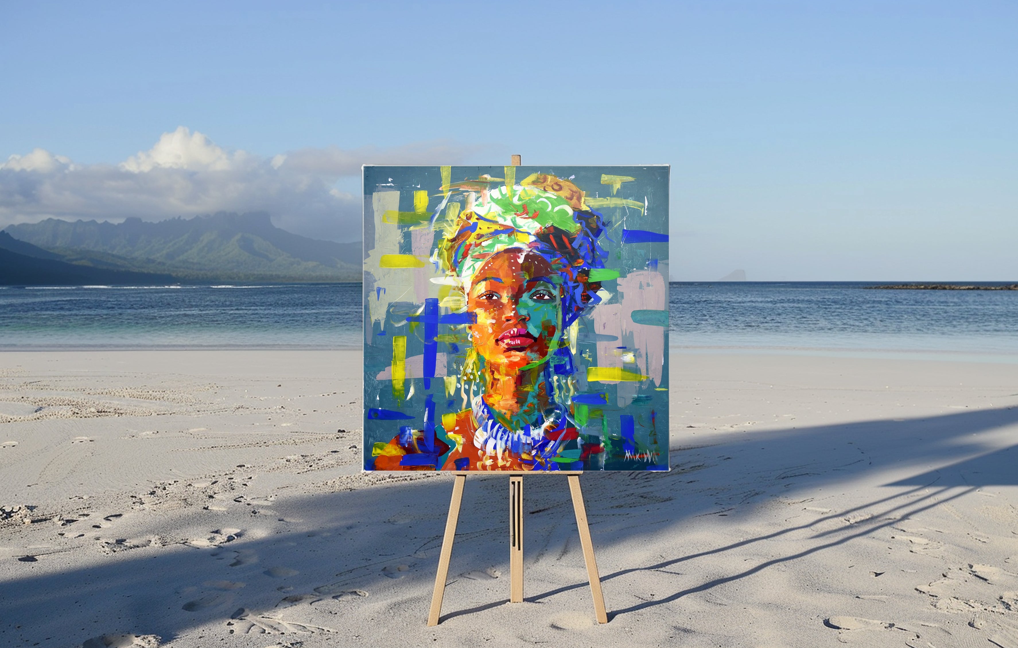 African Dream 1 120x120cm Acrylic on Canvas