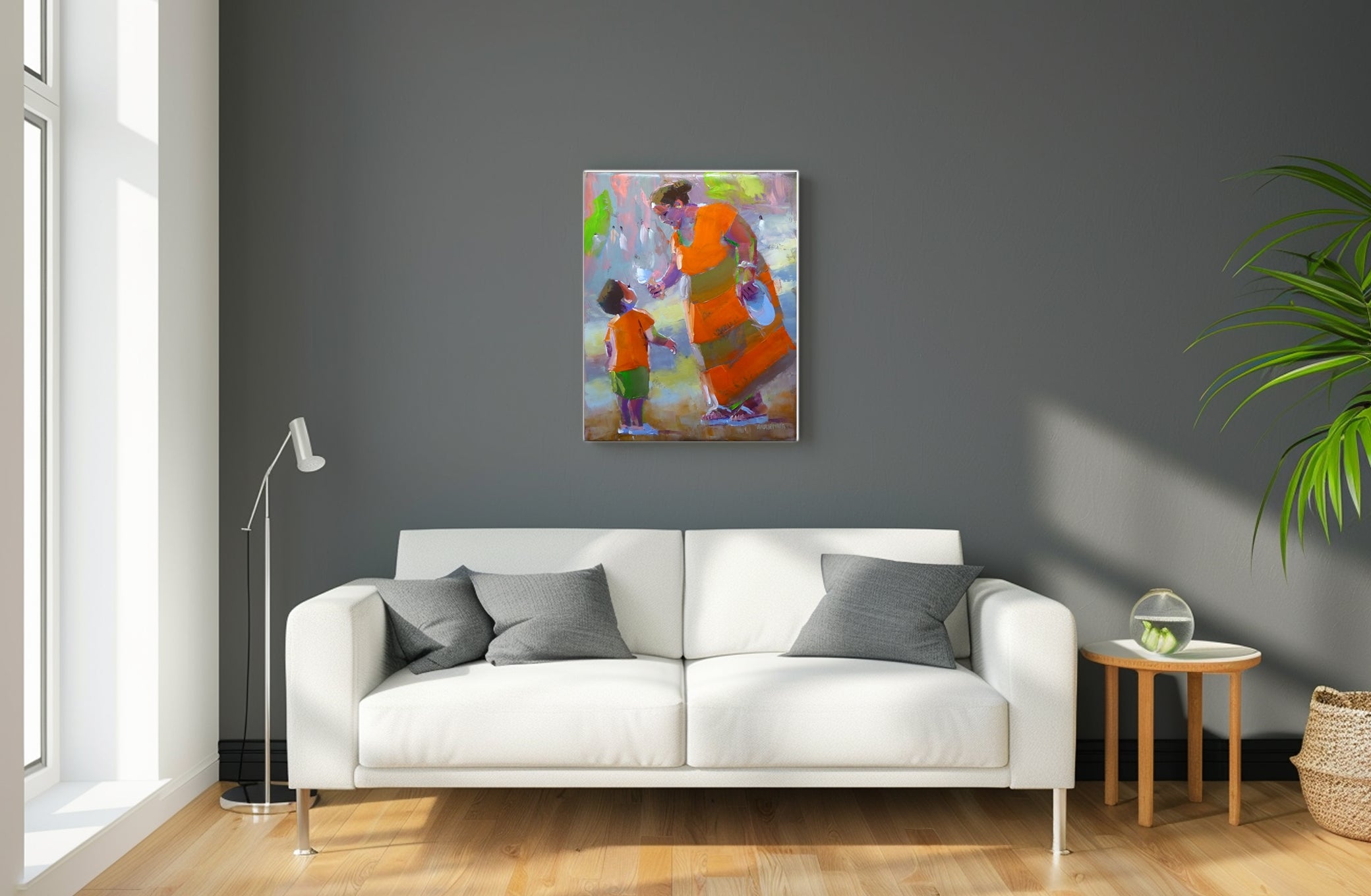 Mum's Ice Cream 71x56cm Oil on Canvas