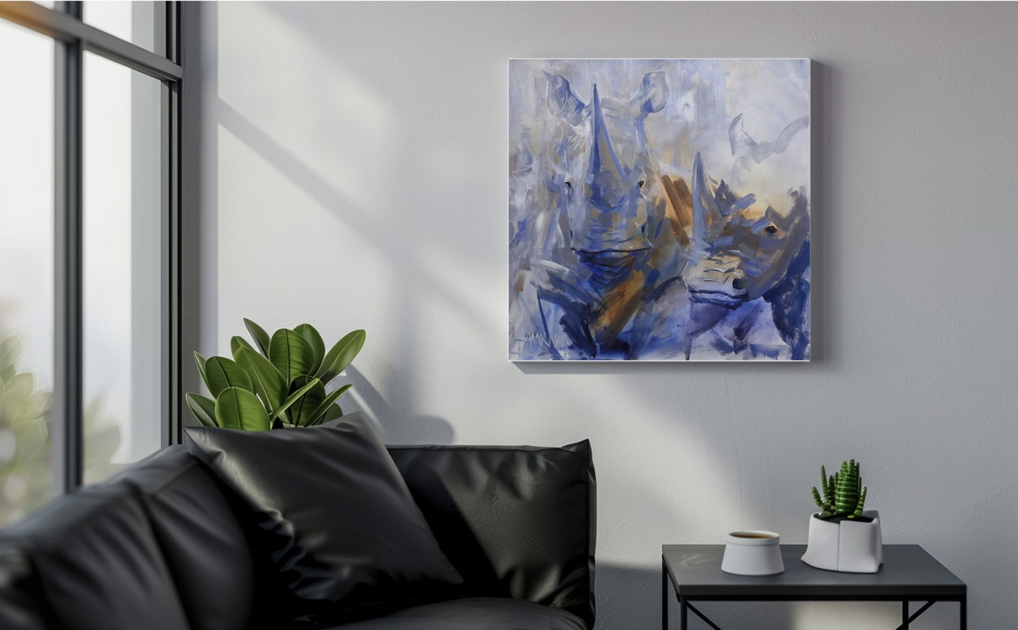 Echoes in Stone 55x55cm Acrylic On Canvas