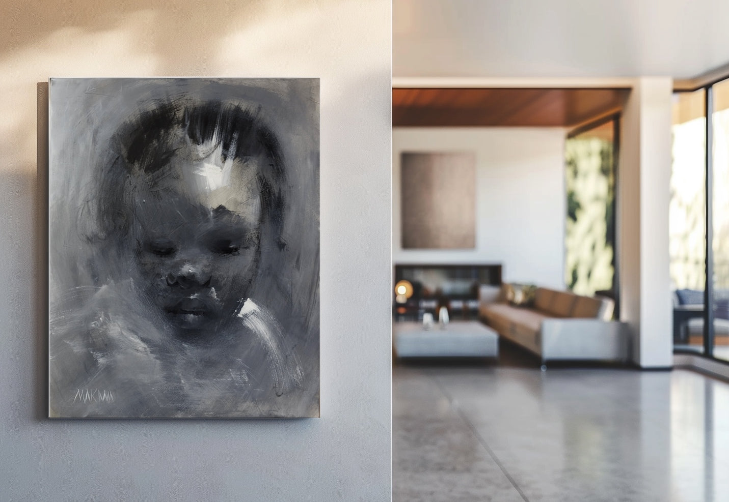 Reflections  71x56cm Acrylic on Canvas