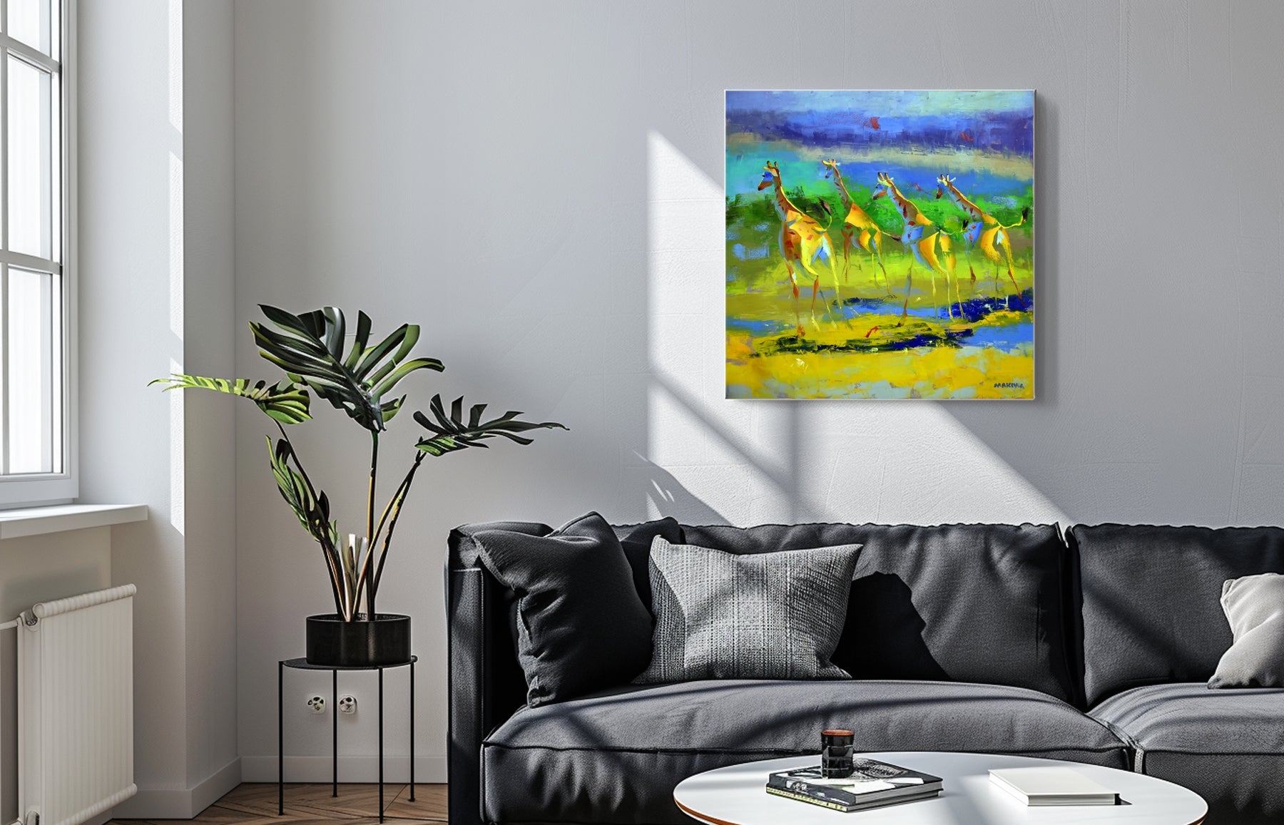 Savannah Symphony 80x80cm Oil on Canvas