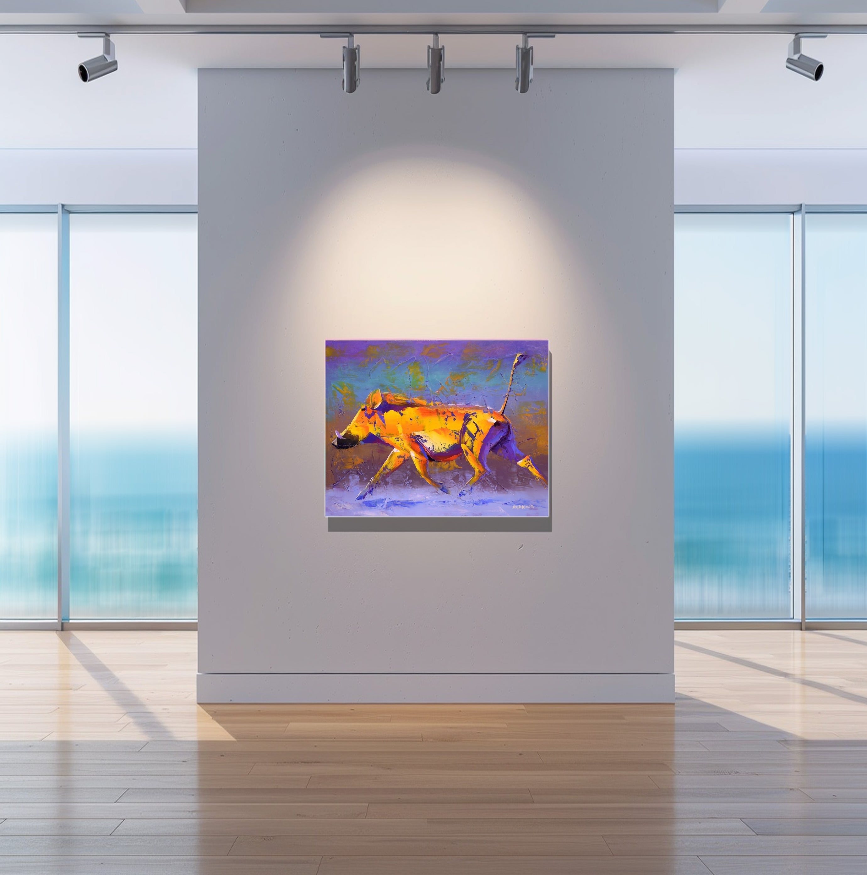 Run Like The Wind 56x71cm Oil On Canvas