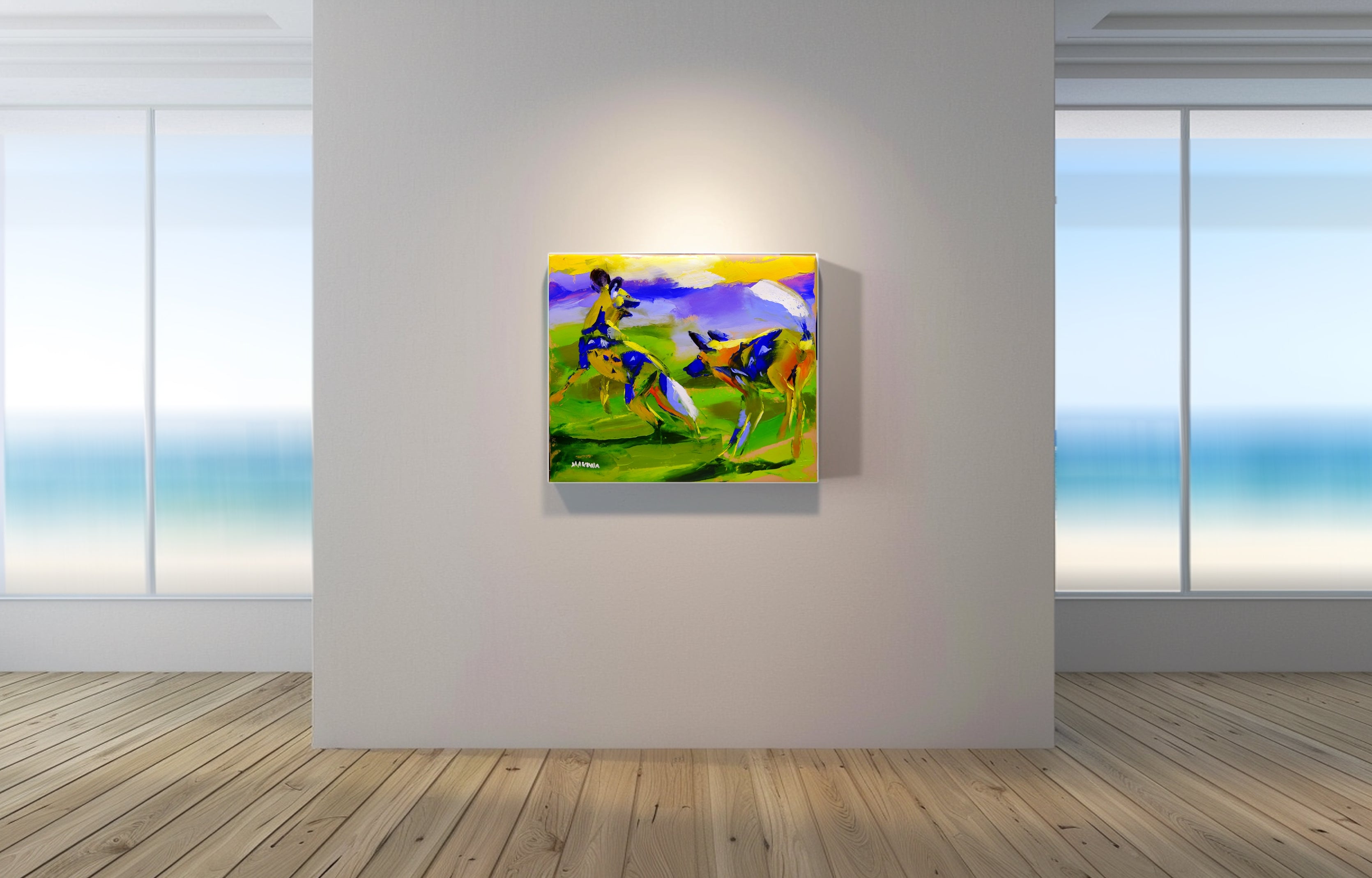 Warming Up 68x80cm Oil on Canvas