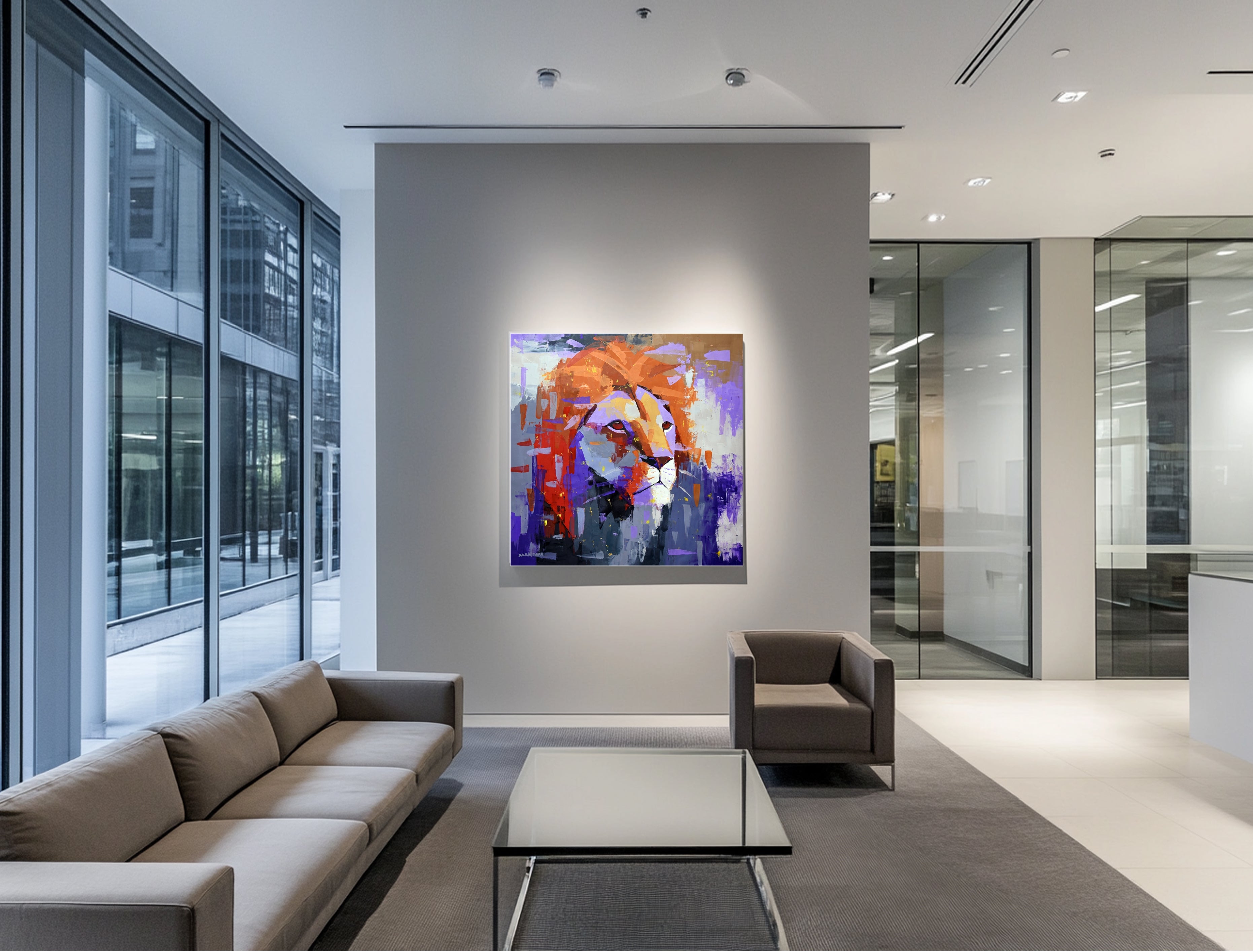 Echoes of the Wild 120x120cm Acrylic On Canvas