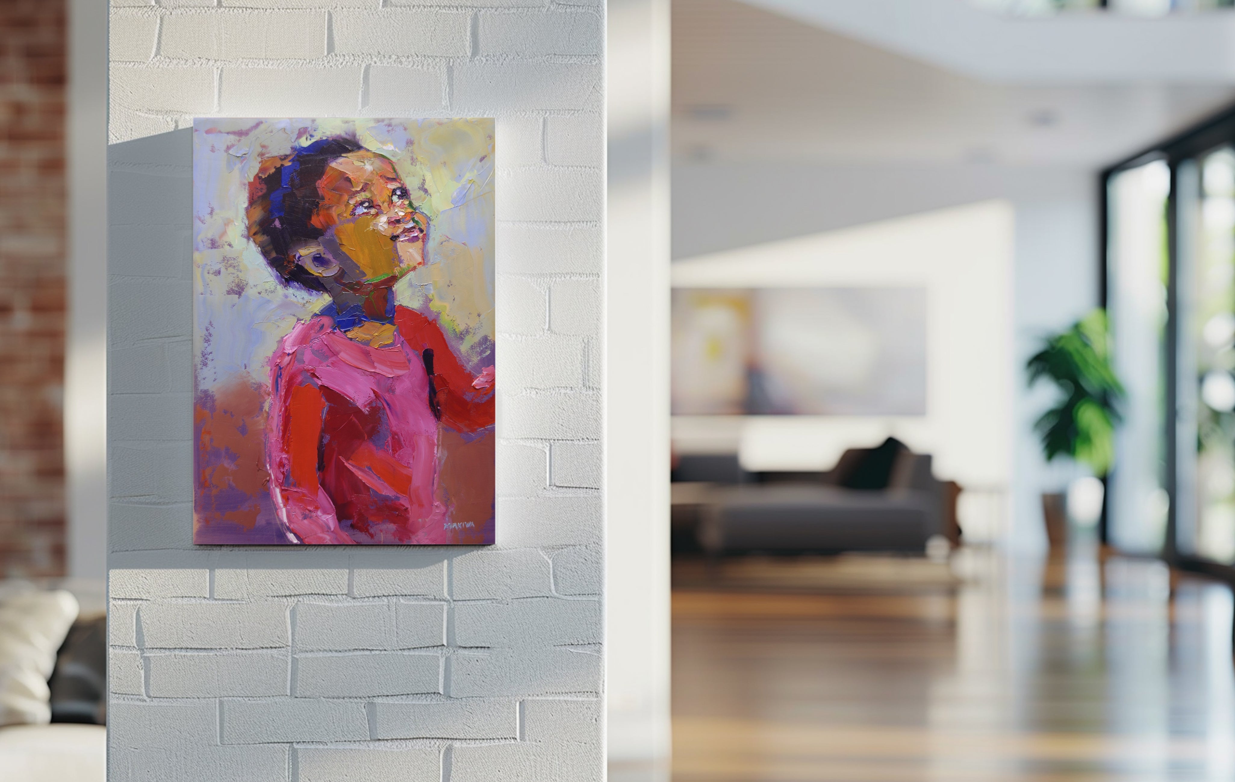 Looking Up 55x39cm Oil on Canvas