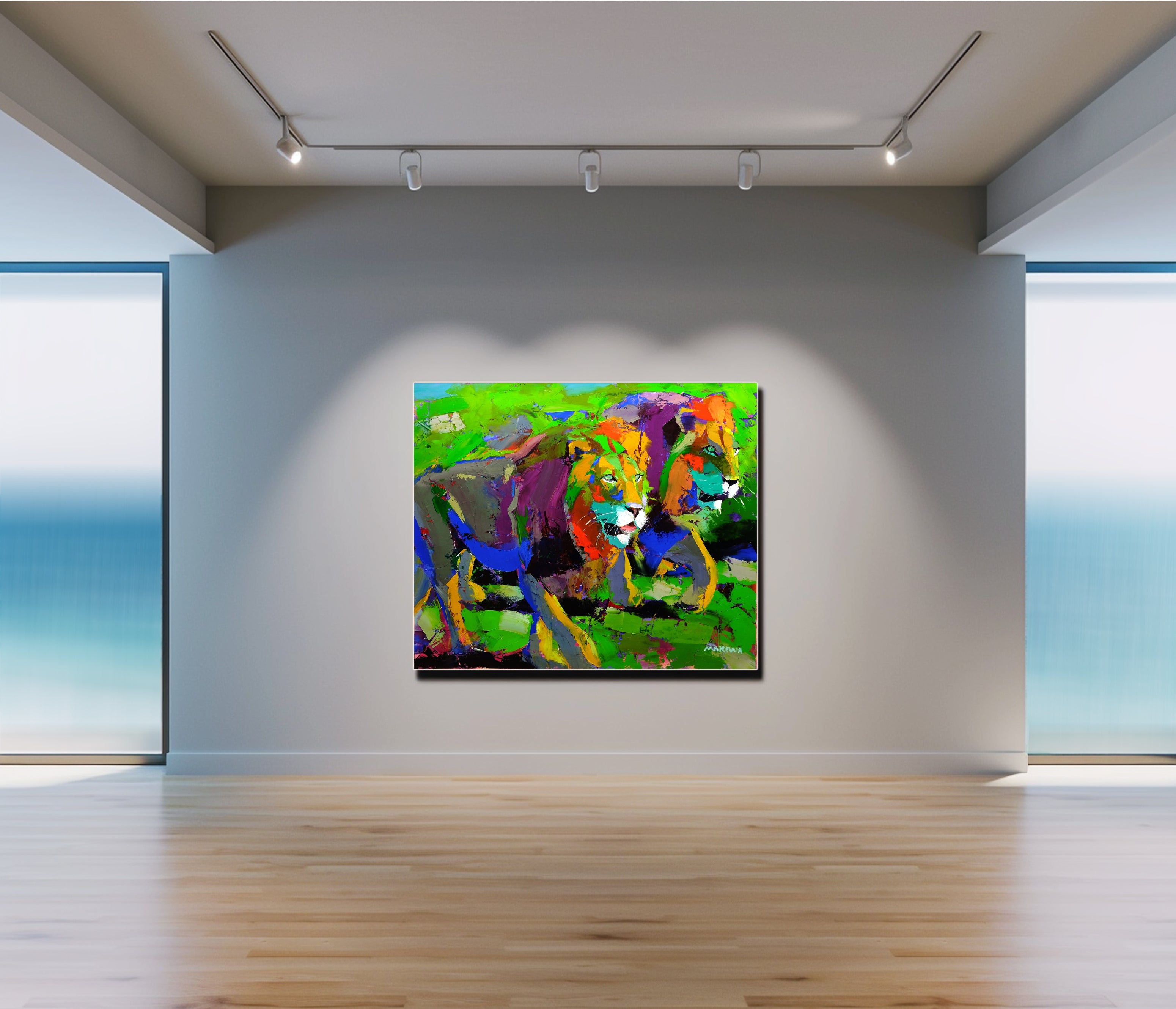 Prowling Brothers 100x120cm Oil on Canvas