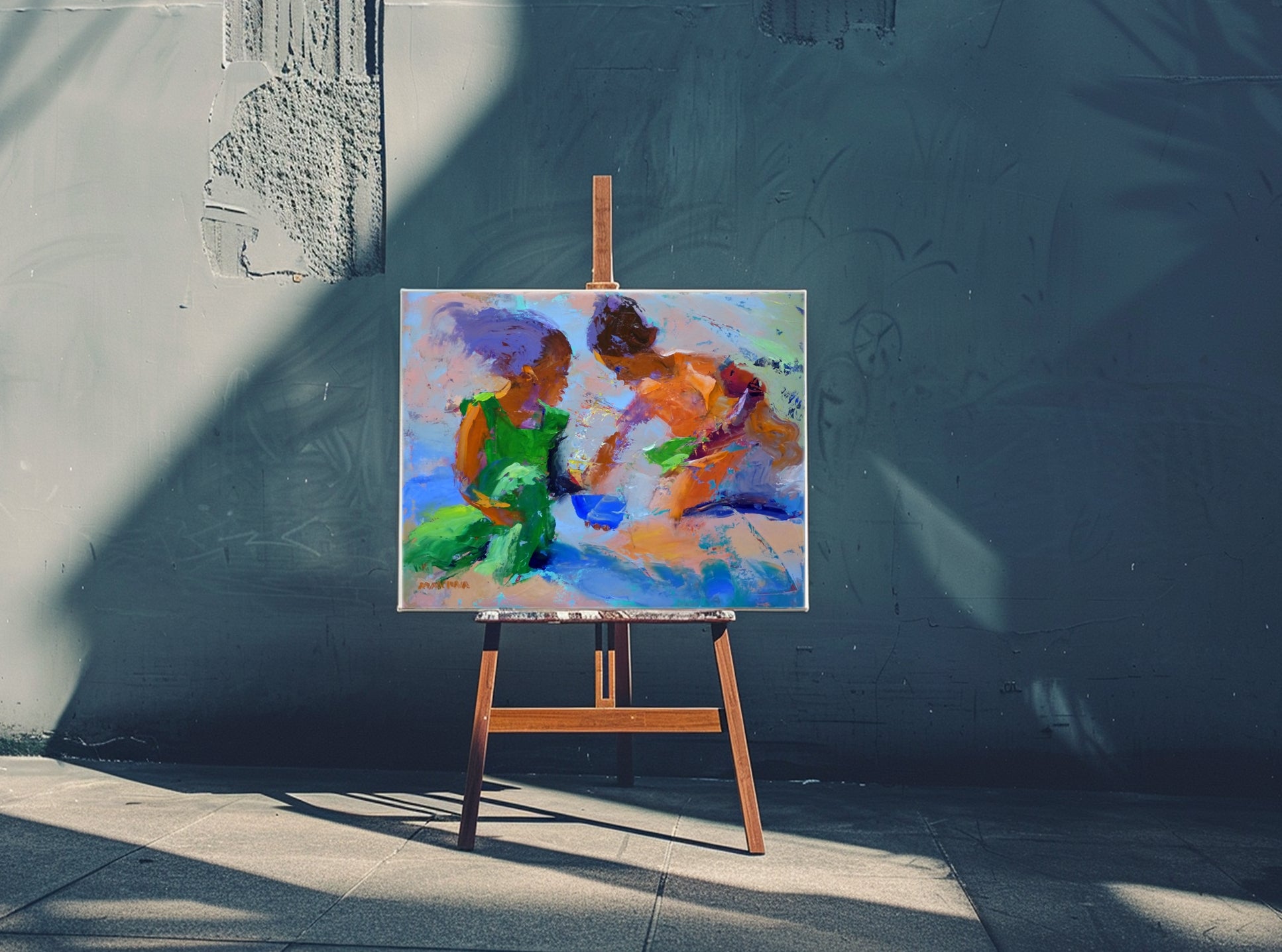 Seashells in the Sun 56x71cm Oil on Canvas