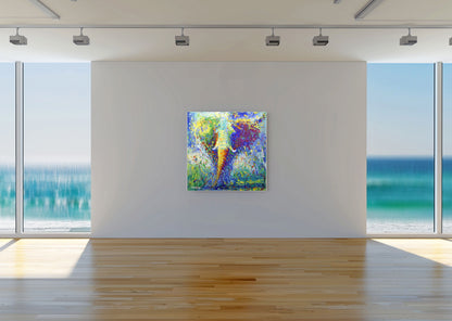 Echo of the Earth - A Symphony of Color and Texture 100x100cm Acrylic On Canvas