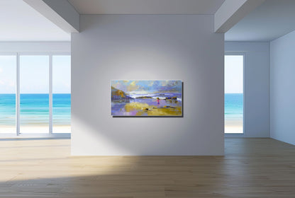 Skipping the Horizon 50x100cm Oil On Canvas