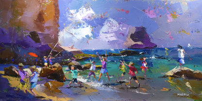 The Long Afternoon 50x100cm Oil On Canvas