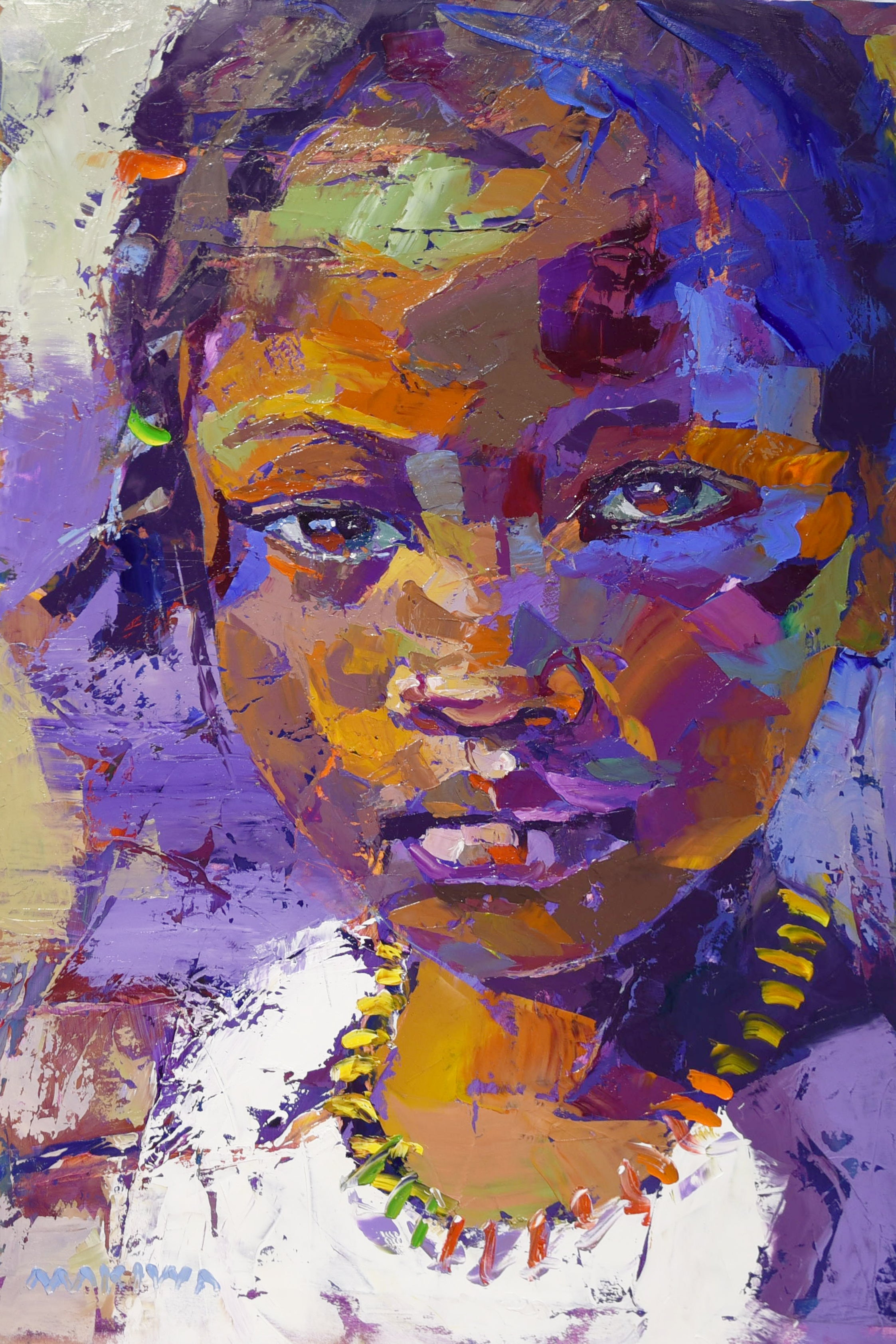 Where Light Finds Her 75x50cm Oil On Canvas