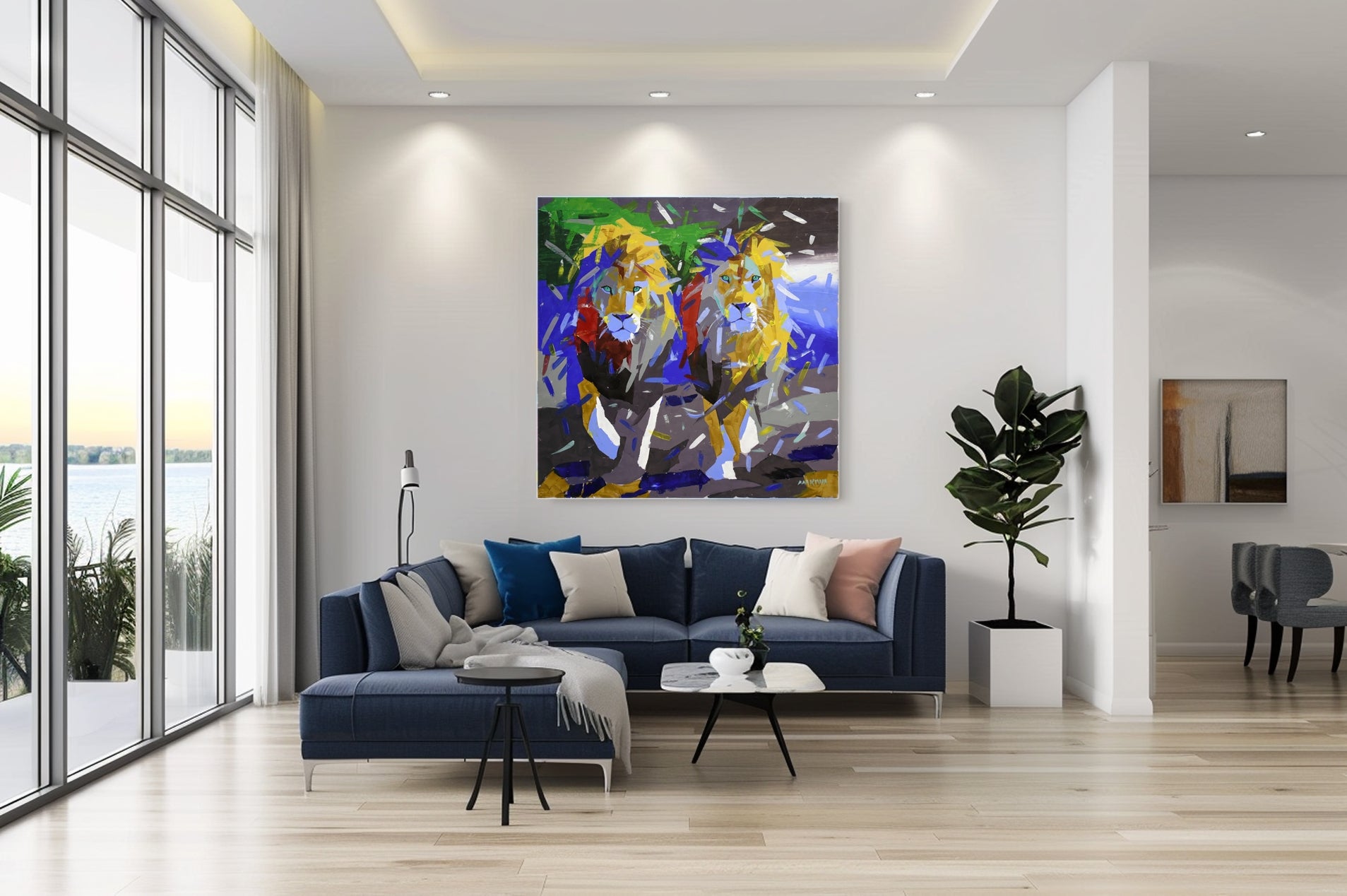 Majesty in Motion 140x140cm Acrylic on Canvas