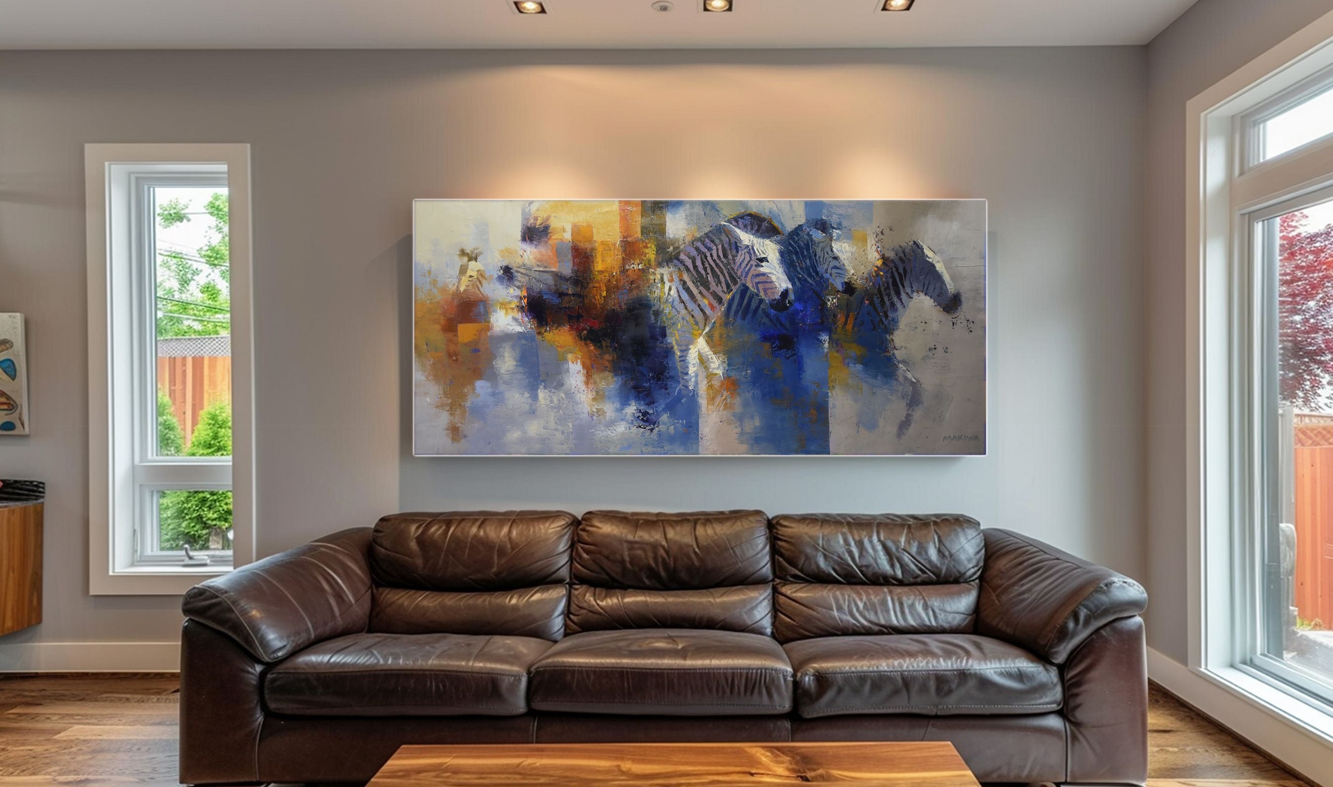 Between Water and Dust 76x170cm Oil On Canvas