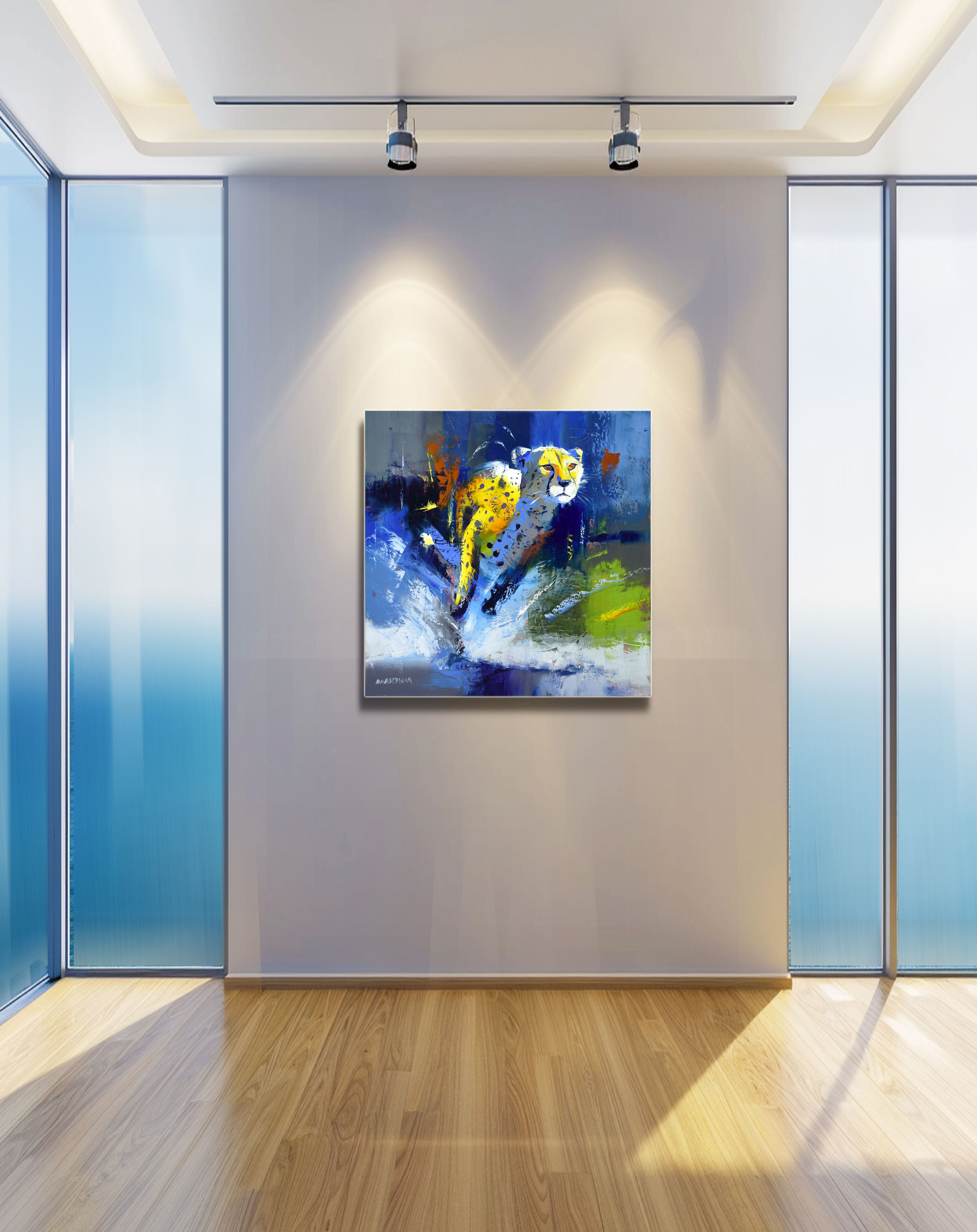 Breaking the Wind 80x80cm Oil On Canvas