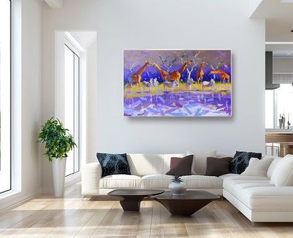 Mirror of the Plains 80x130cm Oil On Canvas