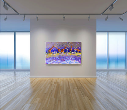 Mirror of the Plains 80x130cm Oil On Canvas