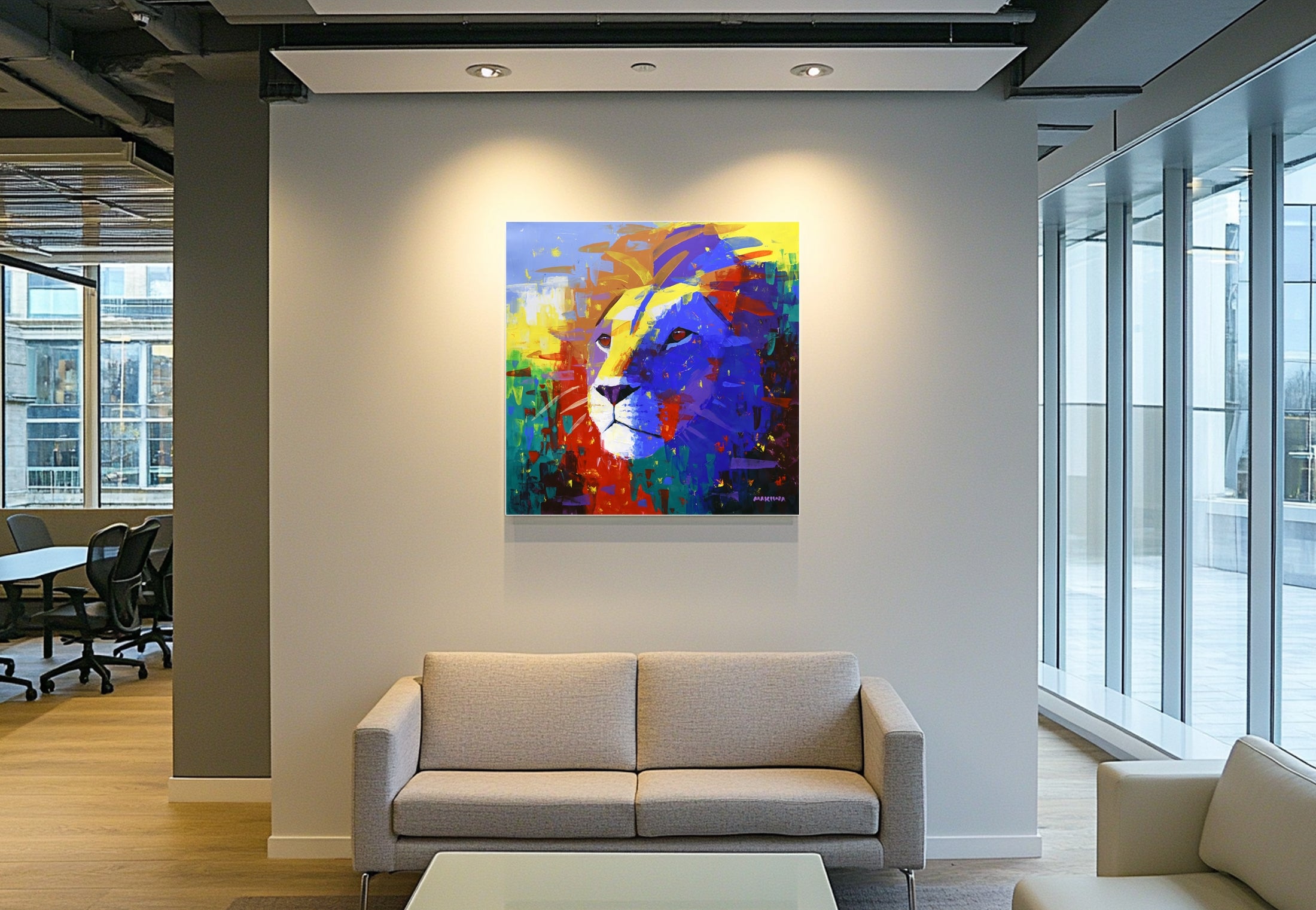 The Daydreamer 100x100cm Acrylic On Canvas