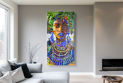 Beaded Elegance 200x100 cm Acrylic on Canvas