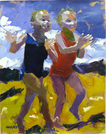 After the Swim 56x71cm Oil on Canvas