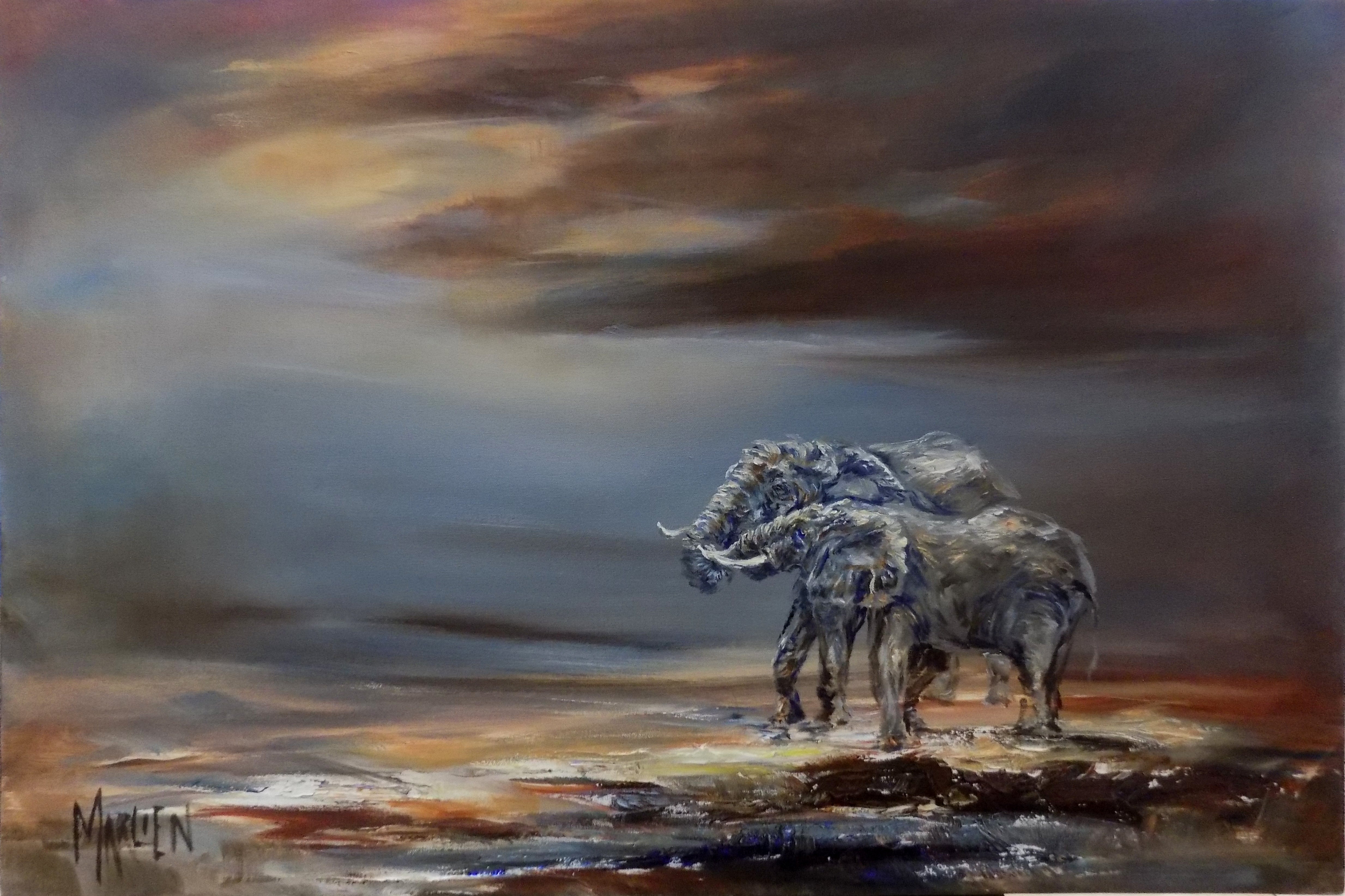 Alone Time 60x90cm Oil on Canvas