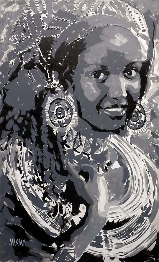 African Queen 140x85cm Acrylic on Canvas