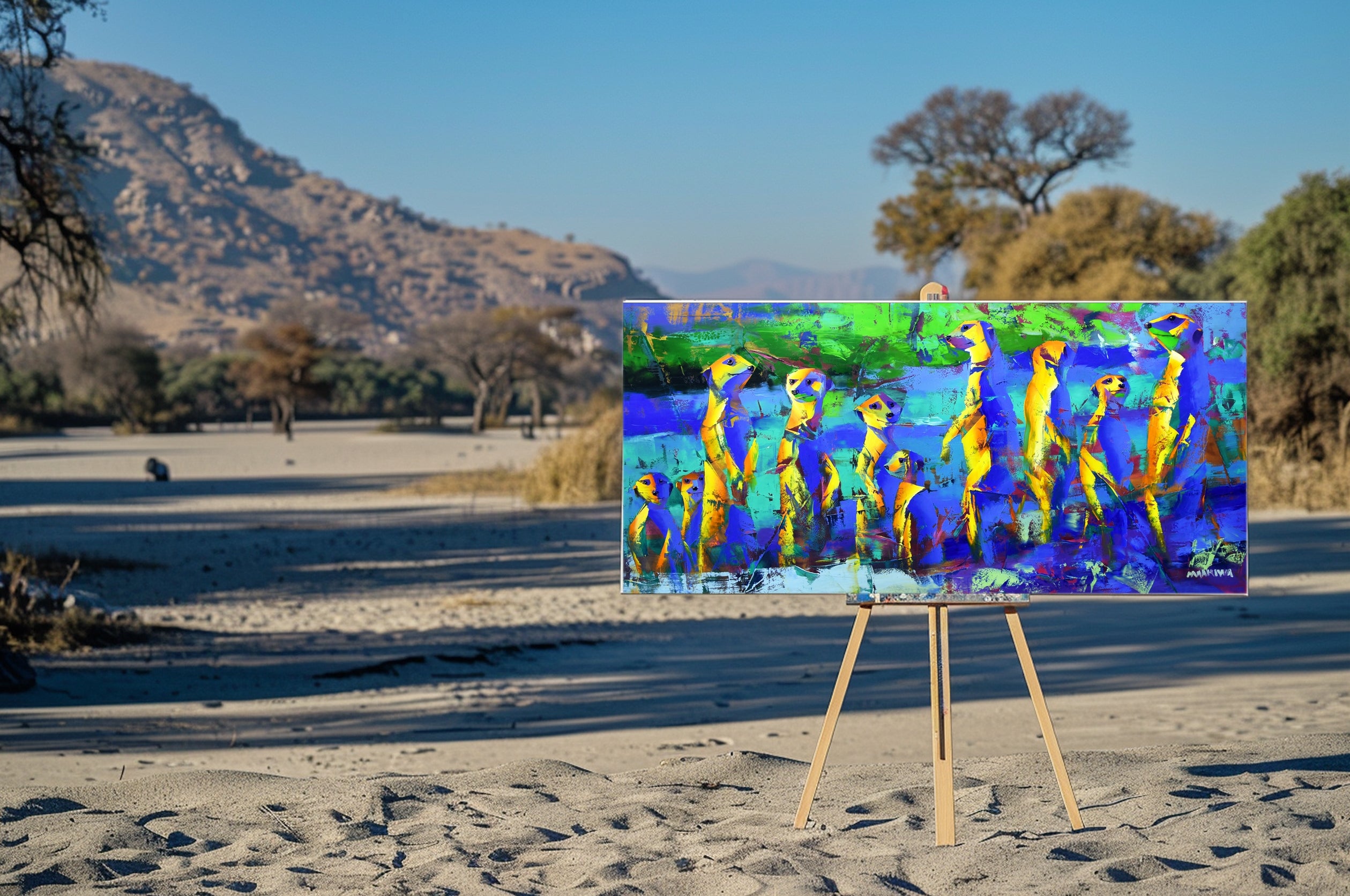 All Good In Our World 80x170cm Oil On Canvas