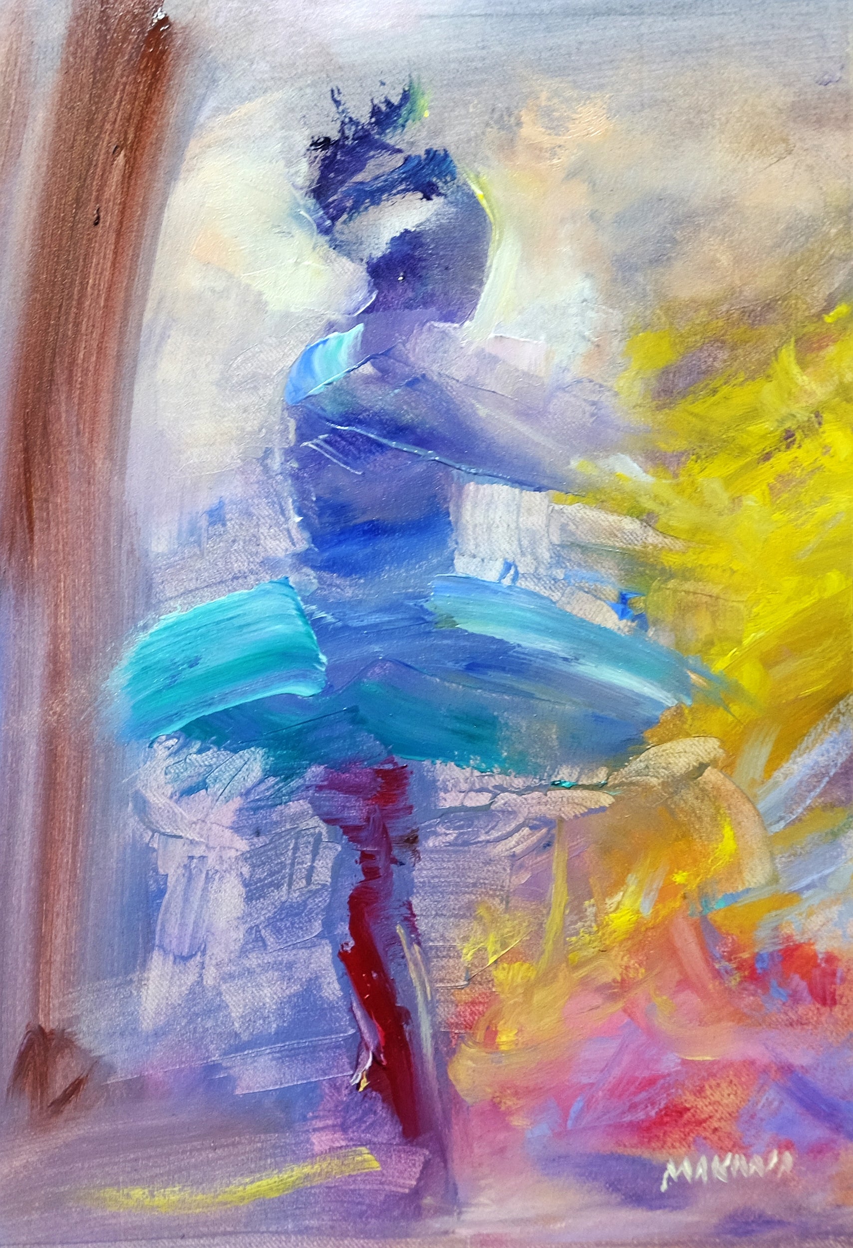 Ballerina 24x18cm Oil on Canvas