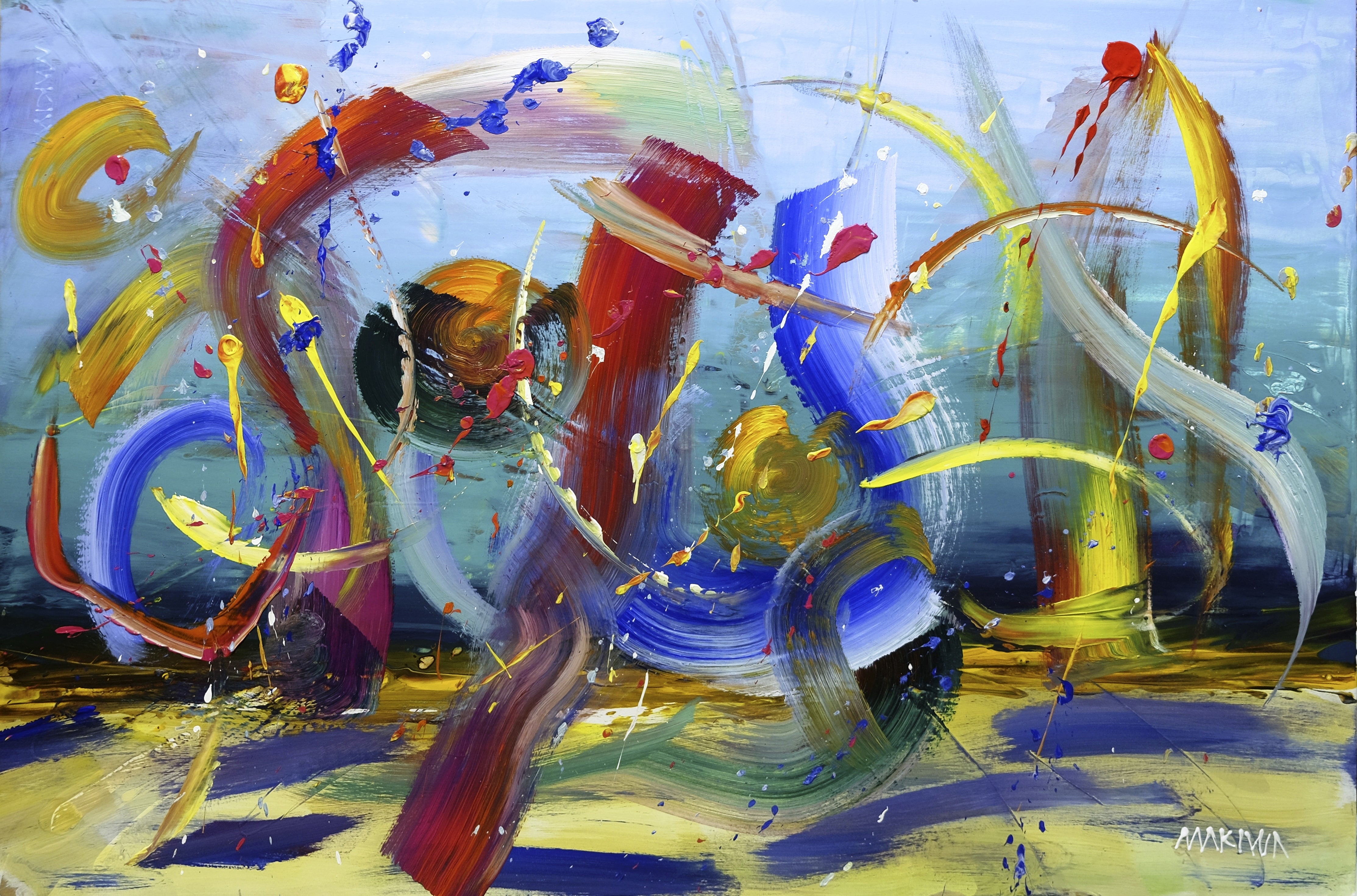 Beach Party 80x120cm Acrylic on Canvas