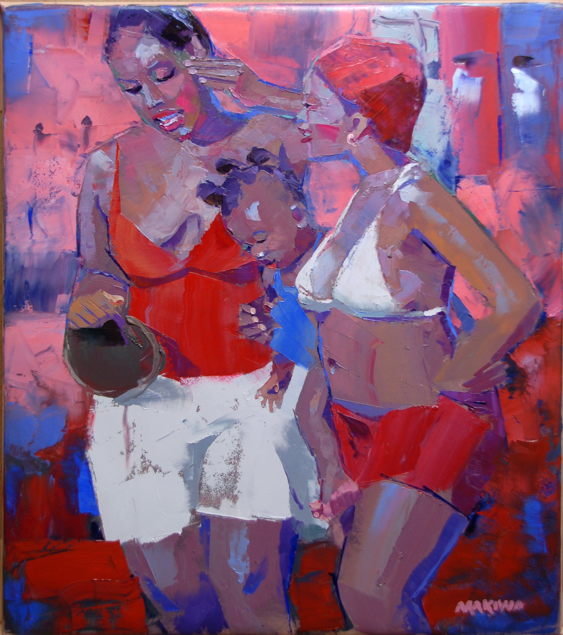 Beautiful Women 68x80cm Oil on Canvas