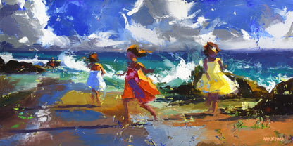 Before the Sun Lets Go 50x100cm Oil On Canvas